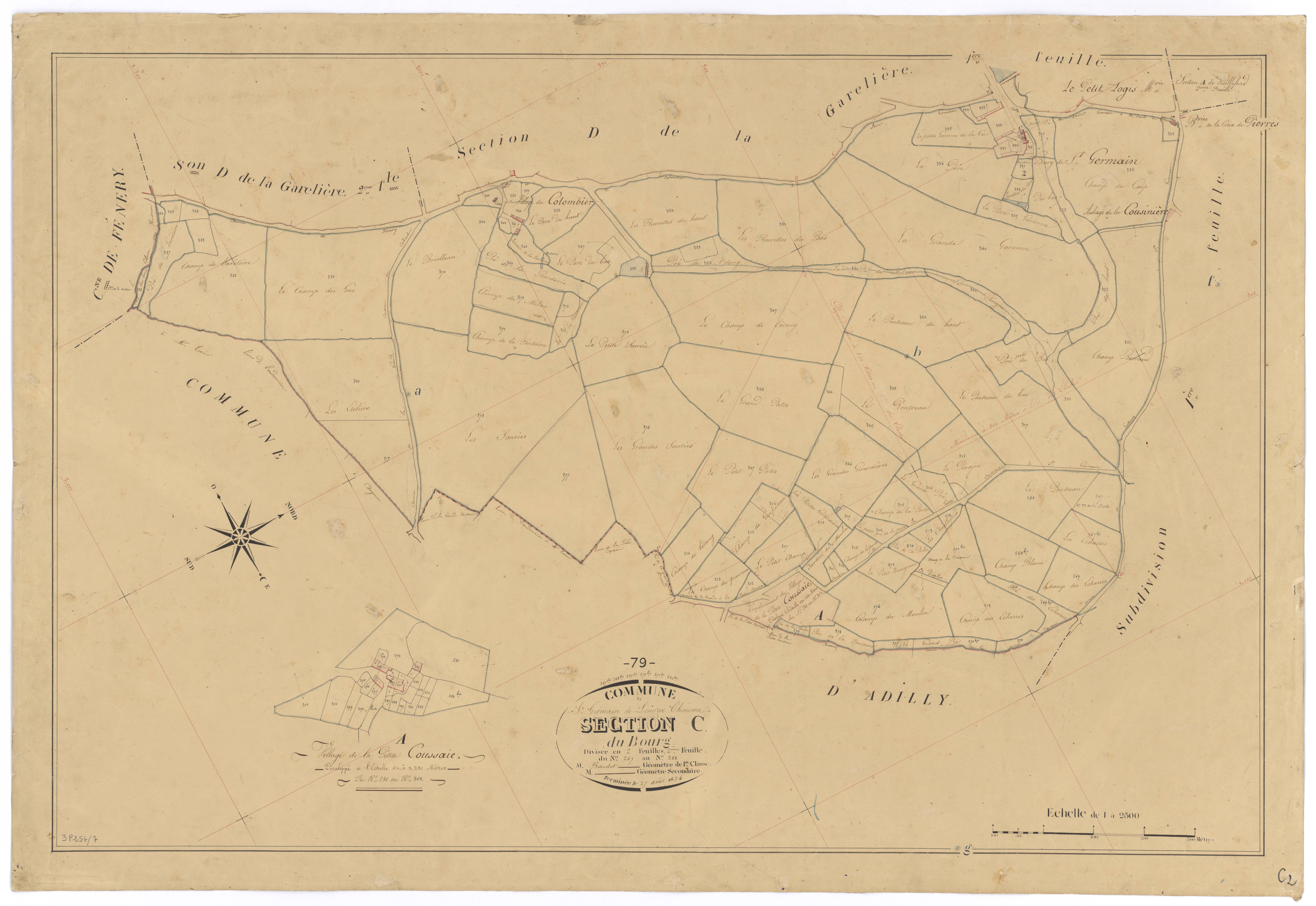 Saint-Germain-de-Longue-Chaume - FRAD079_CADASTRE_NAPOLEONIEN Section C2 dite du Bourg