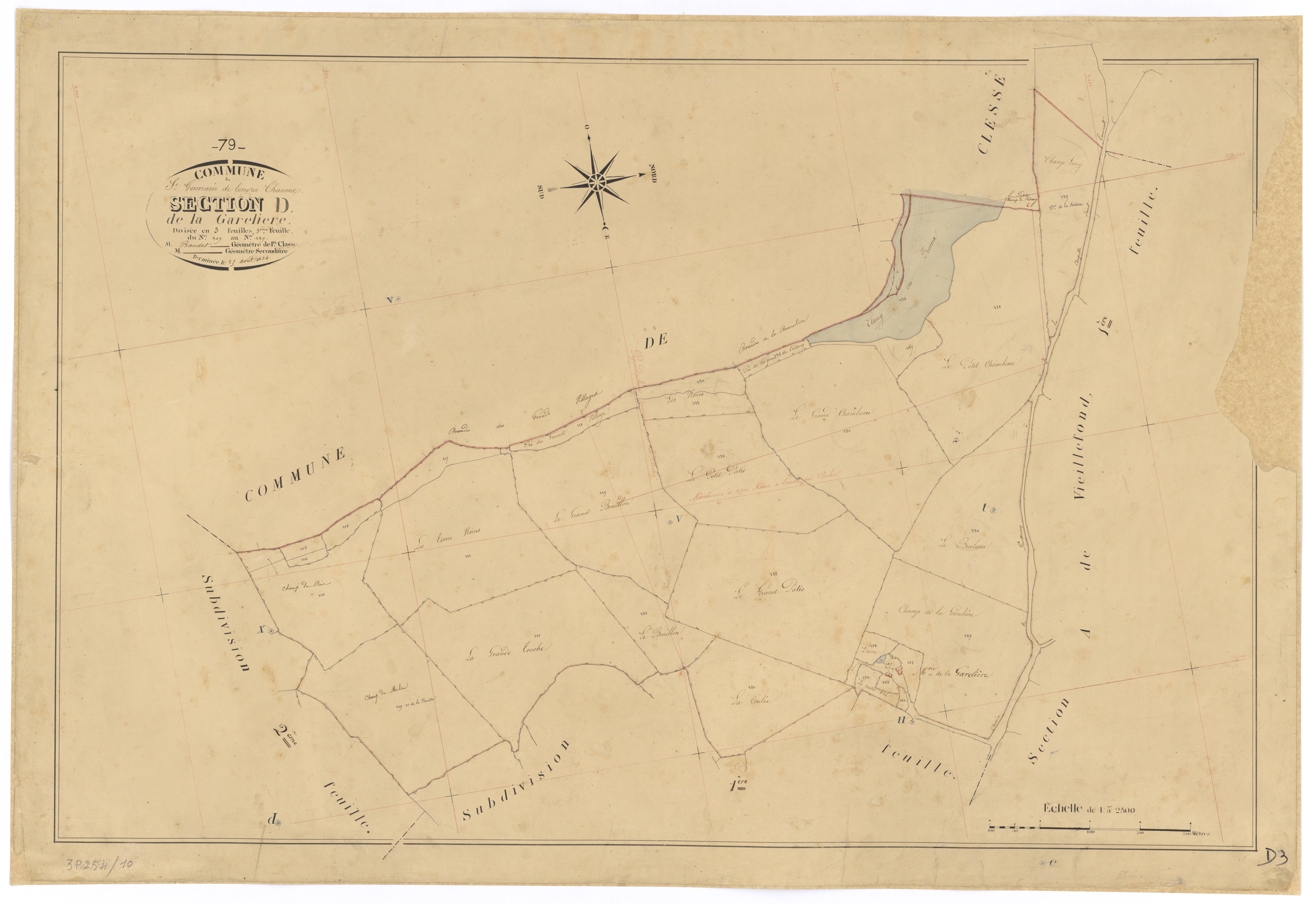 Saint-Germain-de-Longue-Chaume - FRAD079_CADASTRE_NAPOLEONIEN Section D3 dite de la Gareliere
