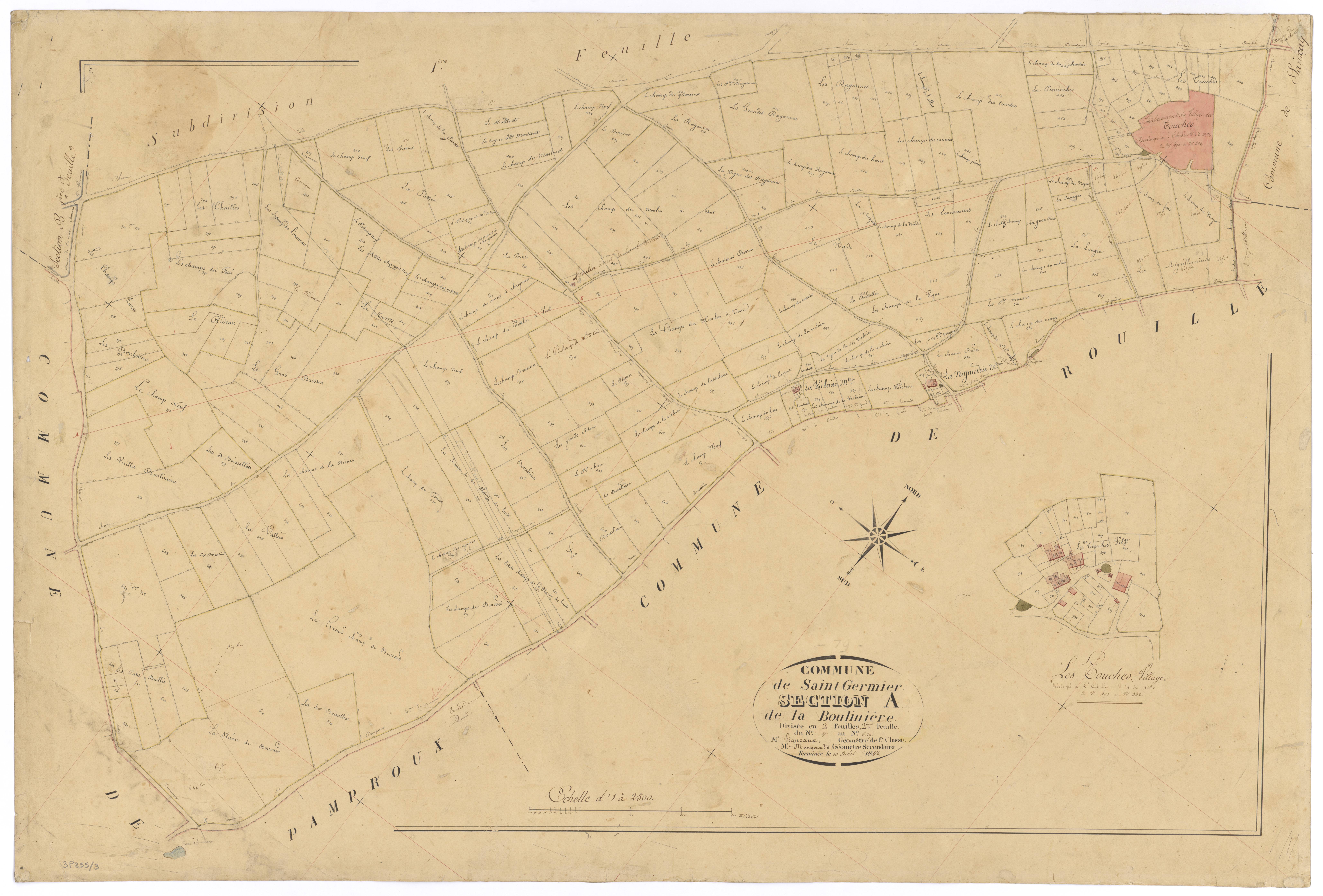 Saint-Germier - FRAD079_CADASTRE_NAPOLEONIEN Section A2 dite de la Boulinière 