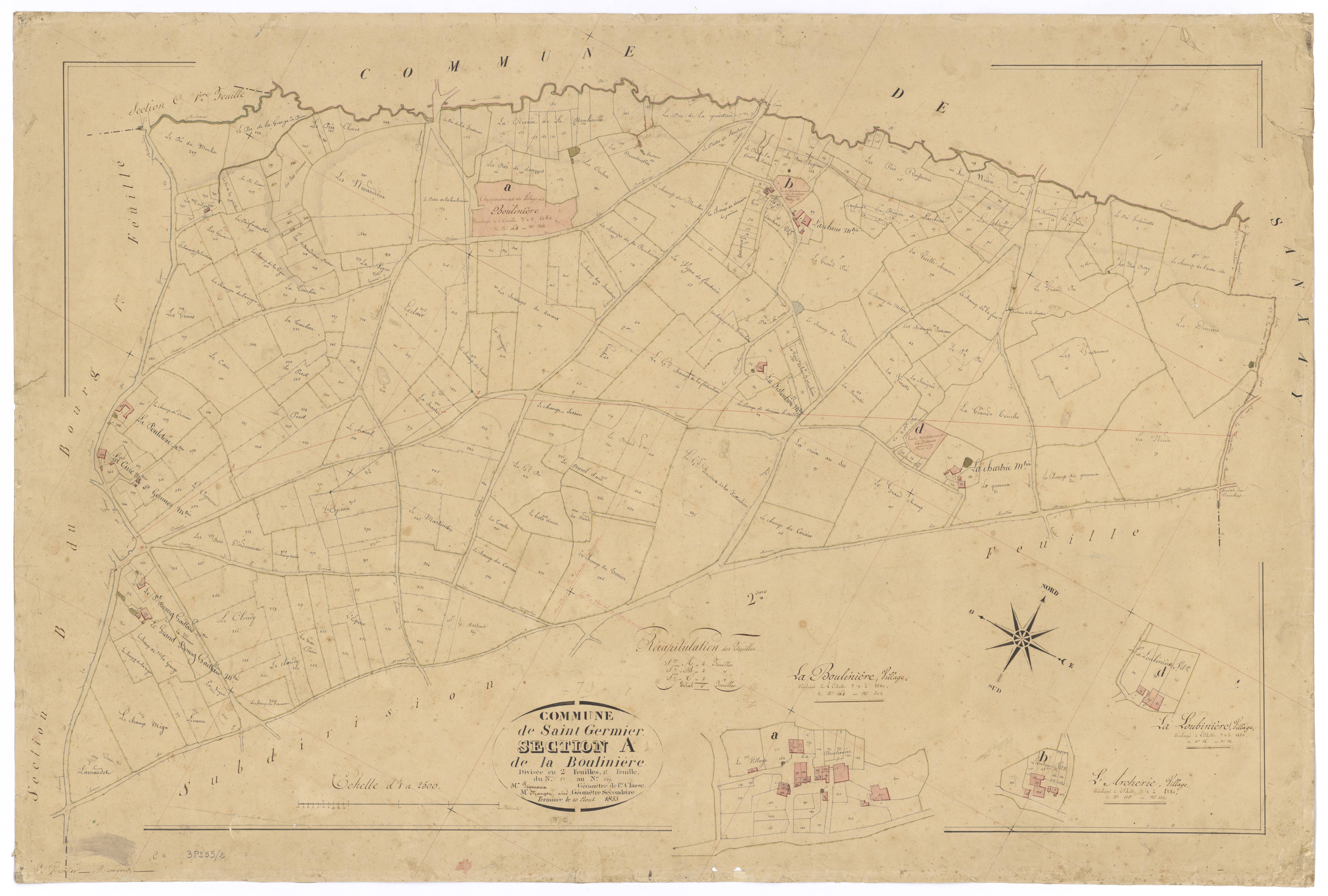 Saint-Germier - FRAD079_CADASTRE_NAPOLEONIEN Section A1 dite de la Boulinière 