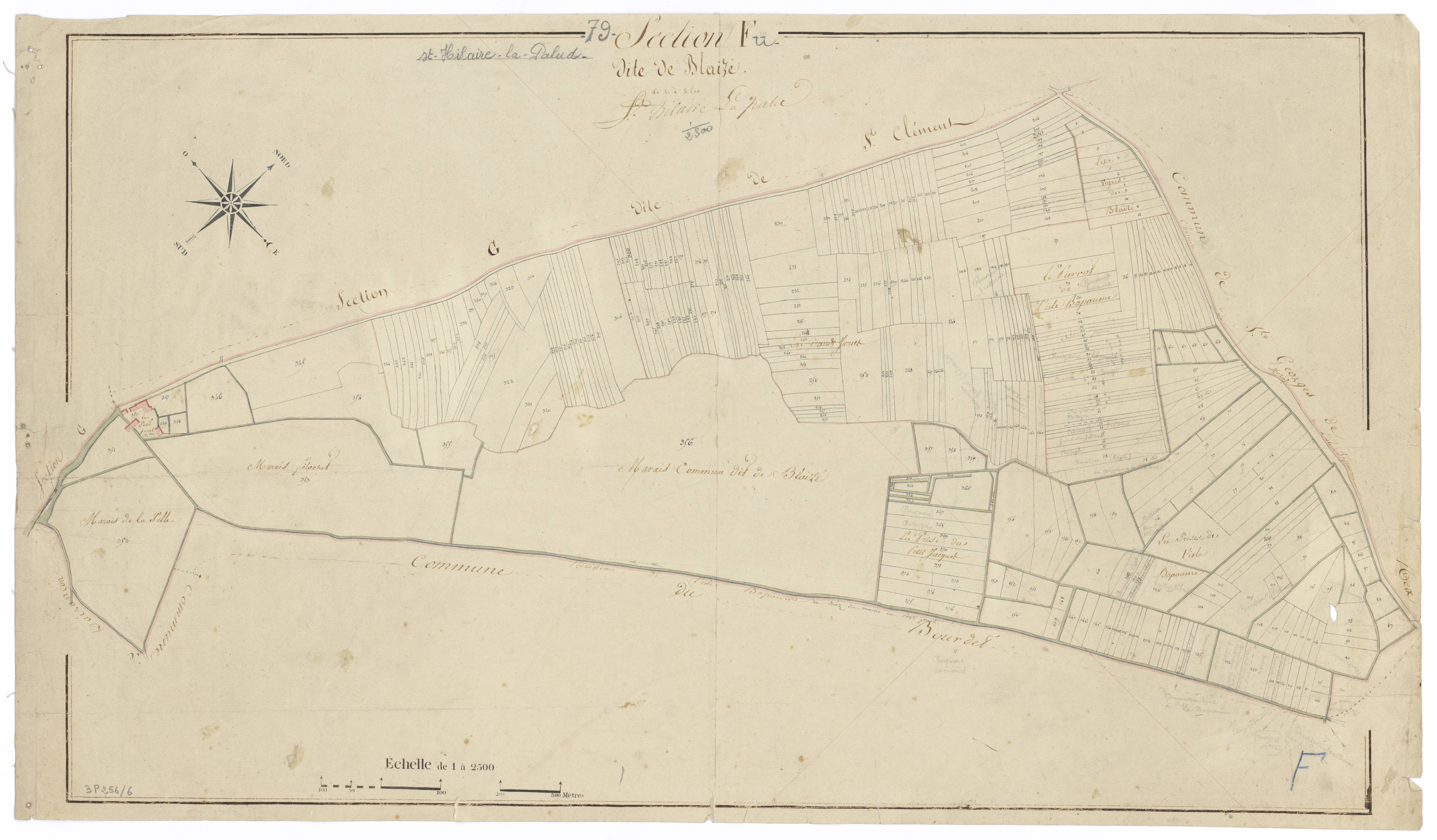 Saint-Hilaire-la-Palud - FRAD079_CADASTRE_NAPOLEONIEN Section F dite de Blaize 