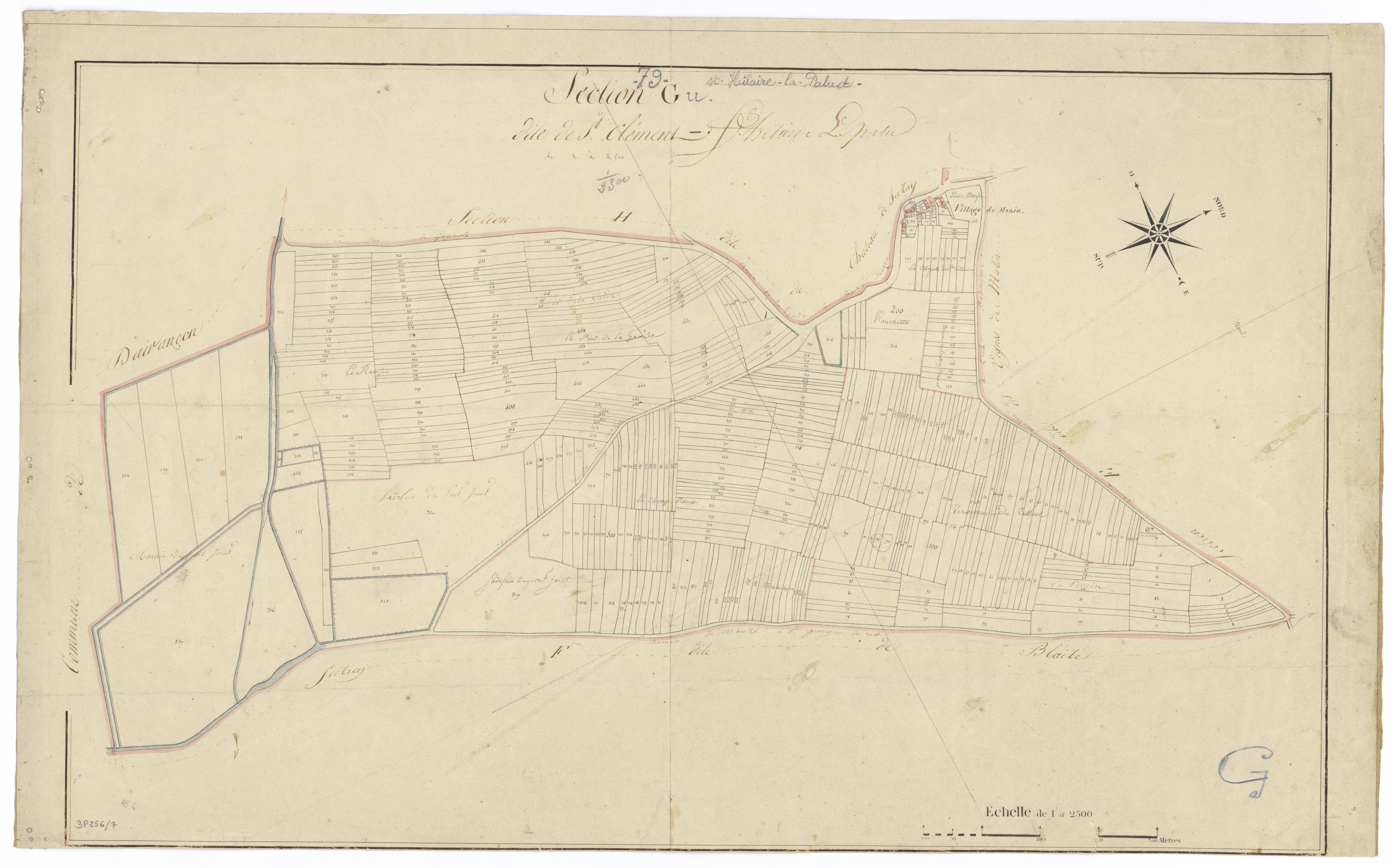 Saint-Hilaire-la-Palud - FRAD079_CADASTRE_NAPOLEONIEN Section G dite de Saint Clément 