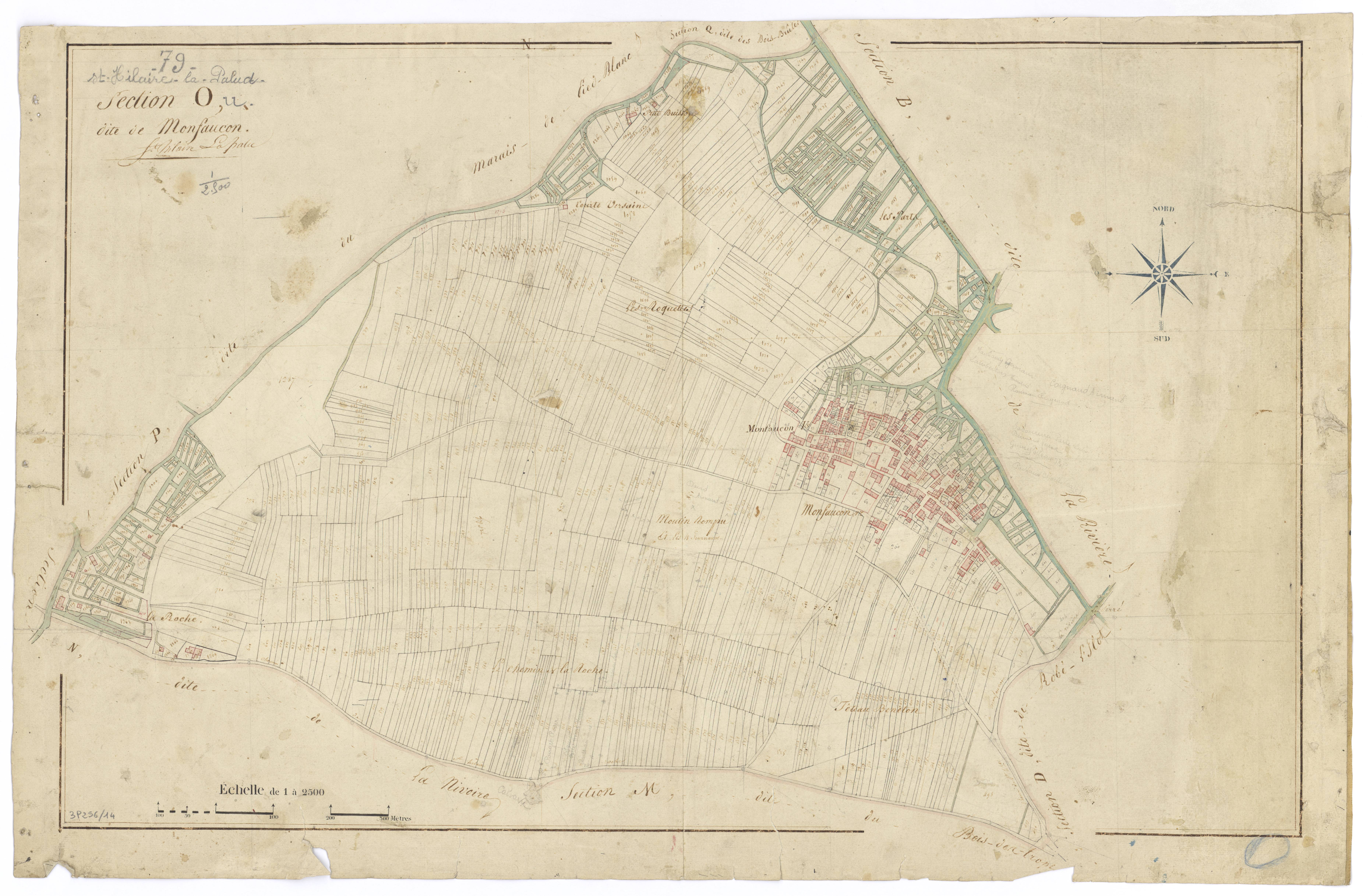 Saint-Hilaire-la-Palud - FRAD079_CADASTRE_NAPOLEONIEN Section O dite de Monfaucon 