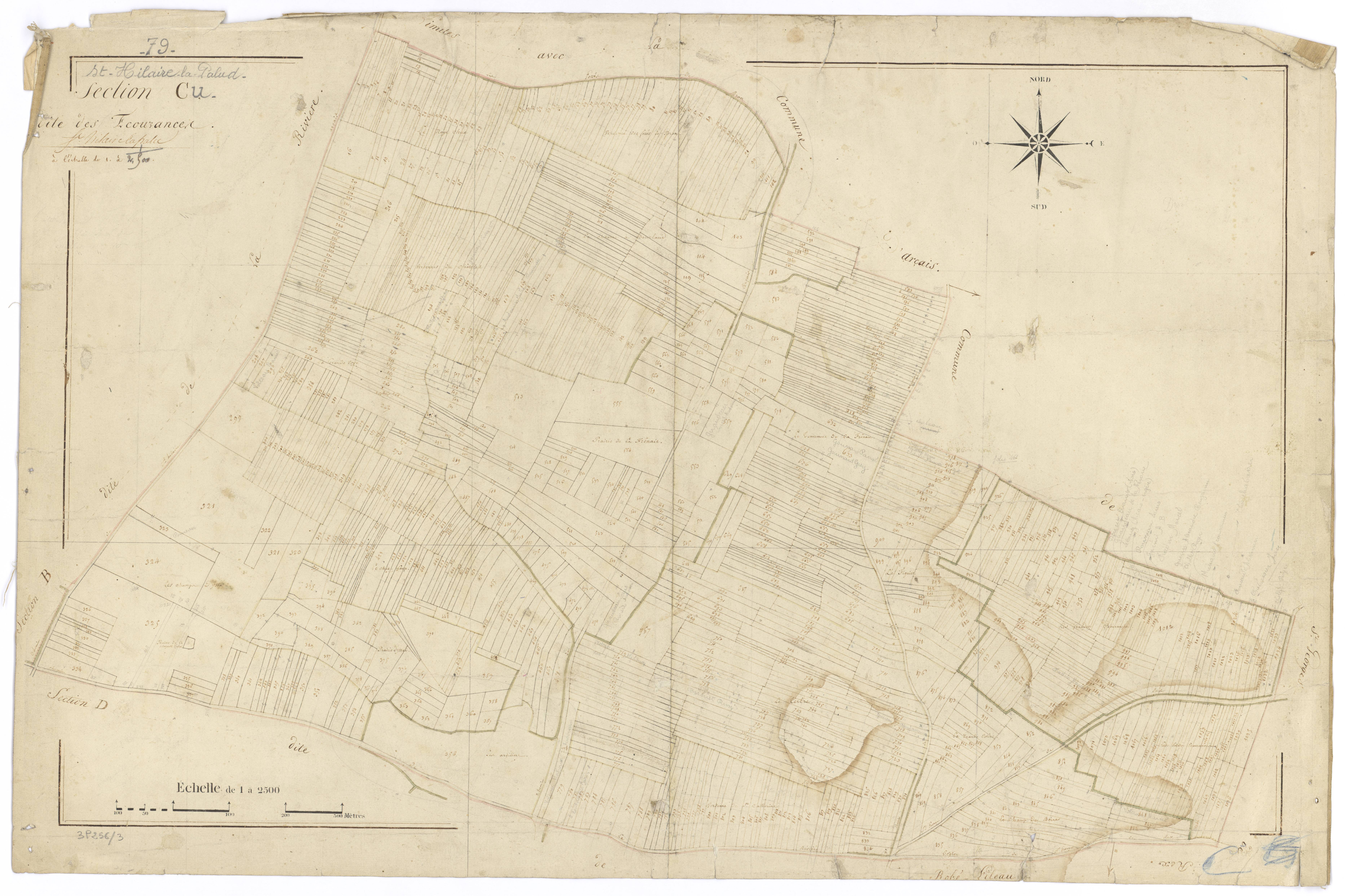 Saint-Hilaire-la-Palud - FRAD079_CADASTRE_NAPOLEONIEN Section C dite des Ecourancec 