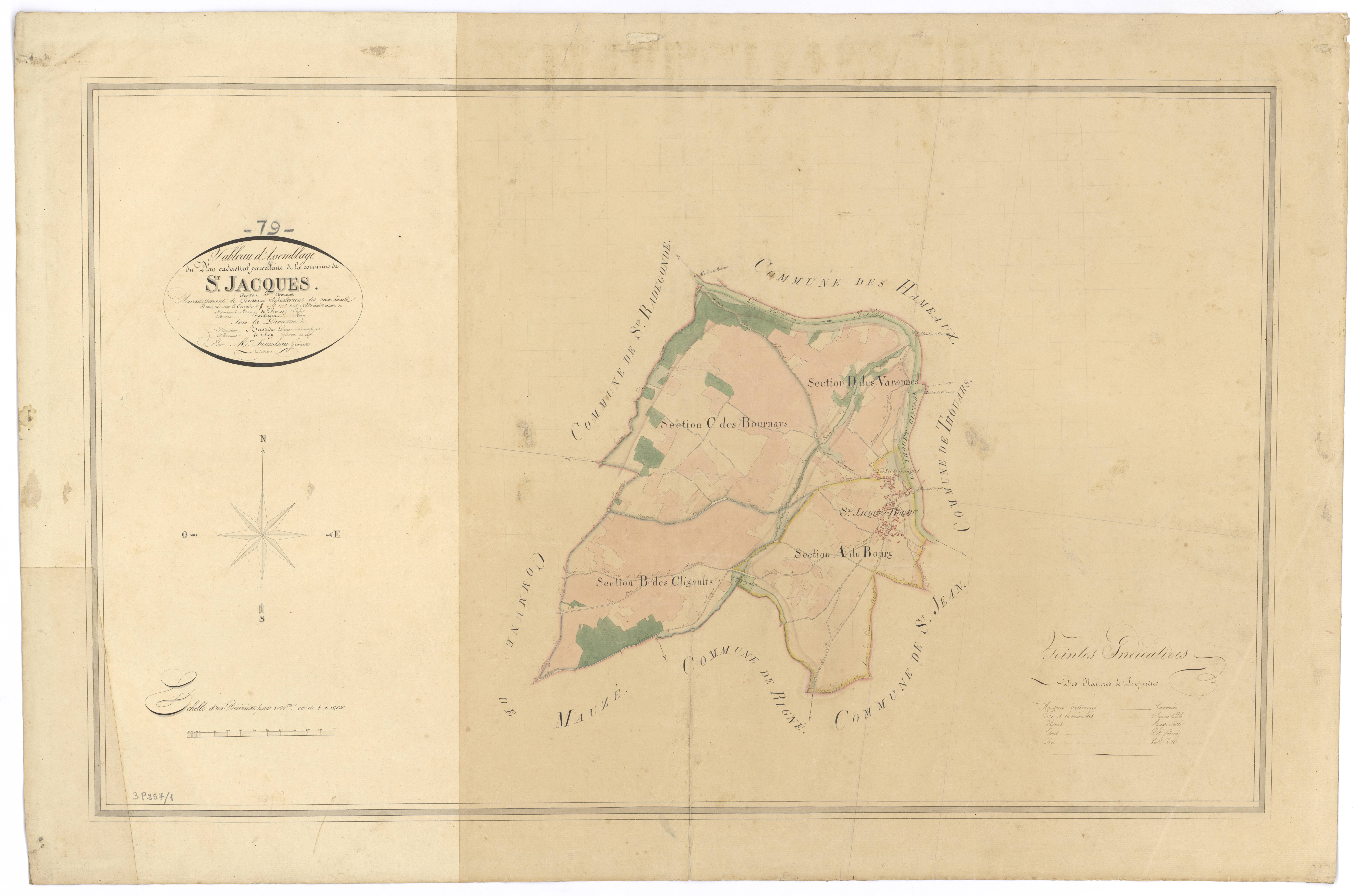 Saint-Jacques-de-Thouars - FRAD079_CADASTRE_NAPOLEONIEN Tableau d'assemblage 