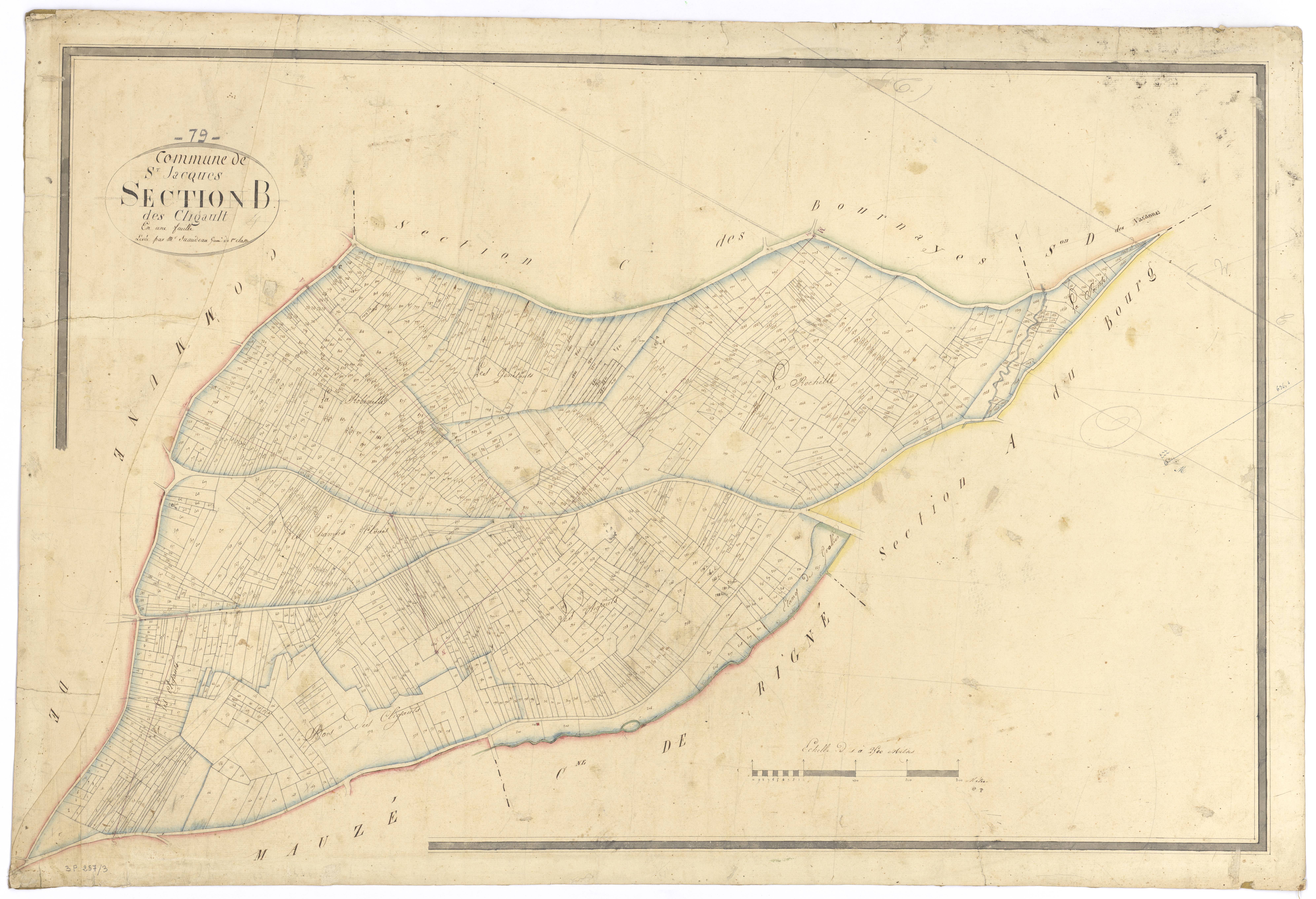 Saint-Jacques-de-Thouars - FRAD079_CADASTRE_NAPOLEONIEN Section B dite des Cligault 