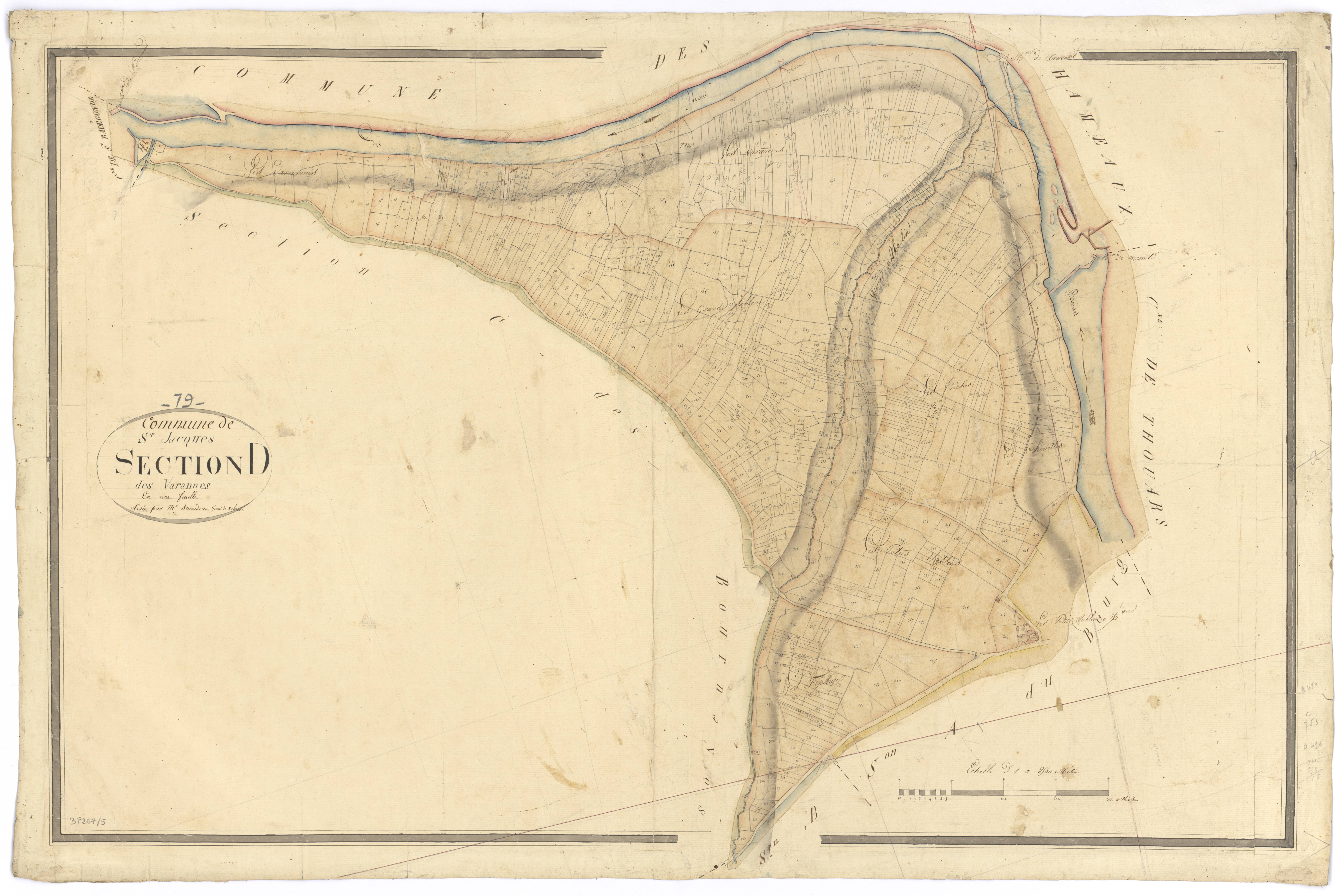 Saint-Jacques-de-Thouars - FRAD079_CADASTRE_NAPOLEONIEN Section D dite des Varannes