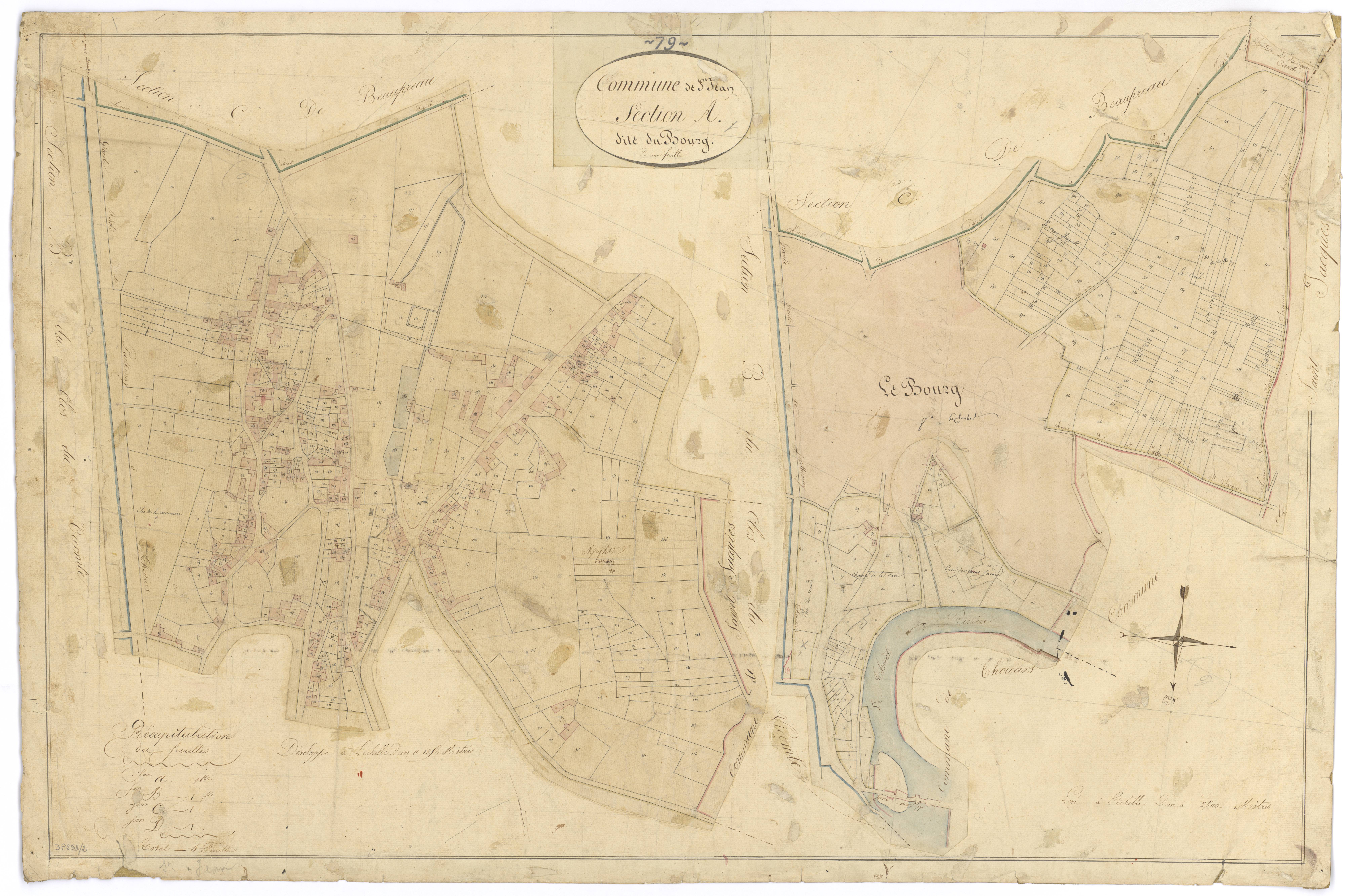 Saint-Jean-de-Thouars - FRAD079_CADASTRE_NAPOLEONIEN Section A dite du Bourg