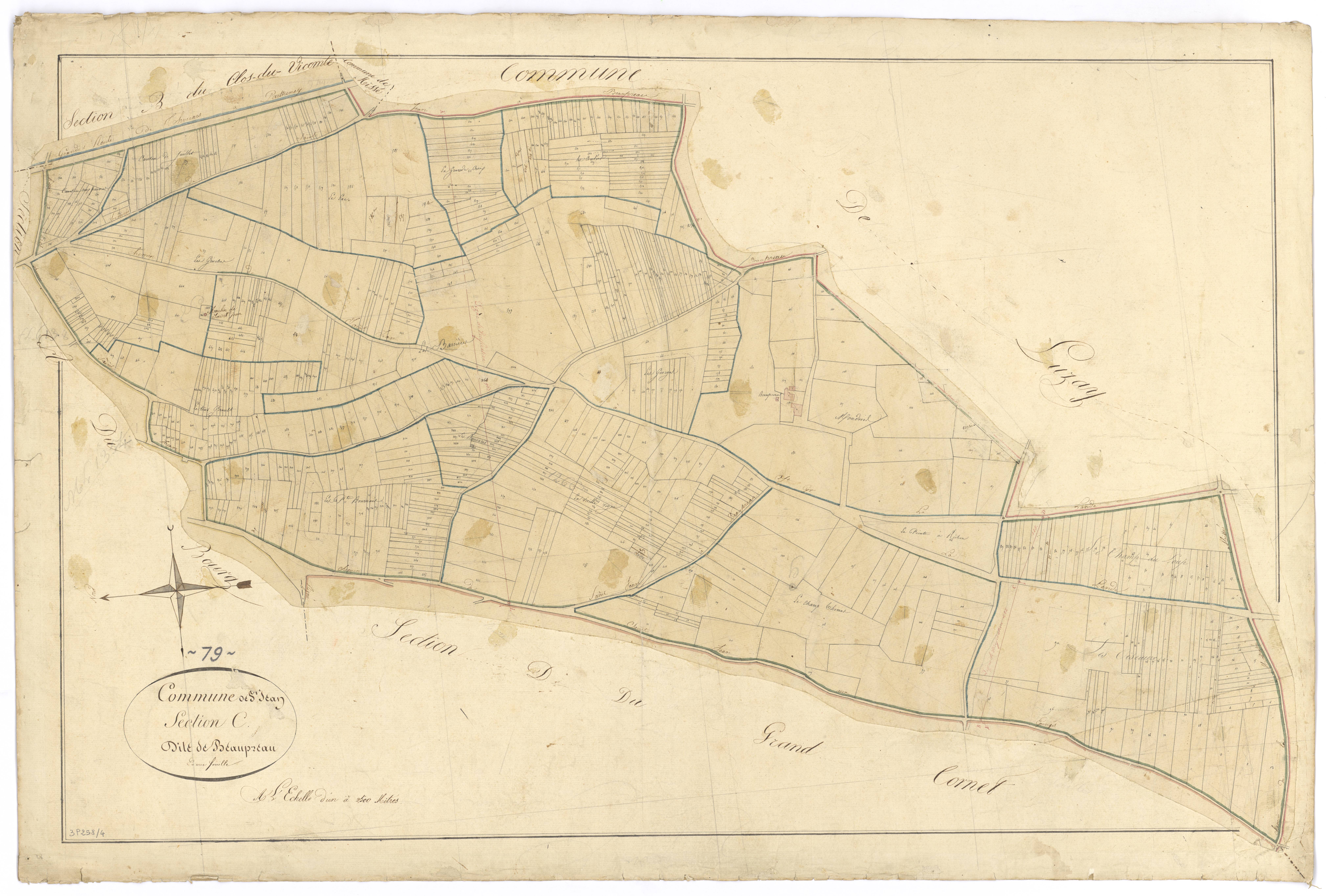 Saint-Jean-de-Thouars - FRAD079_CADASTRE_NAPOLEONIEN Section C dite de Beaupréau 