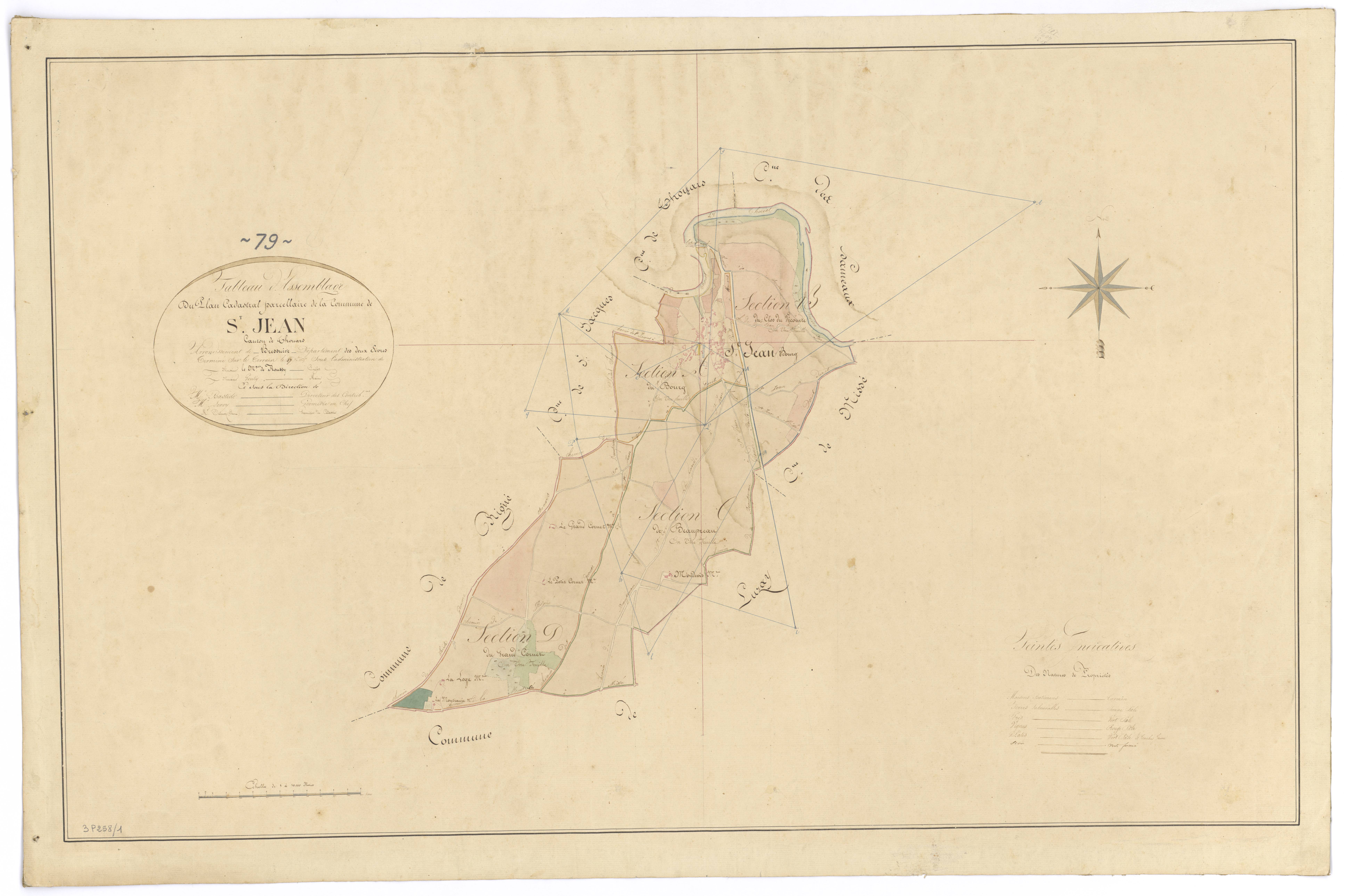 Saint-Jean-de-Thouars - FRAD079_CADASTRE_NAPOLEONIEN Tableau d'assemblage 