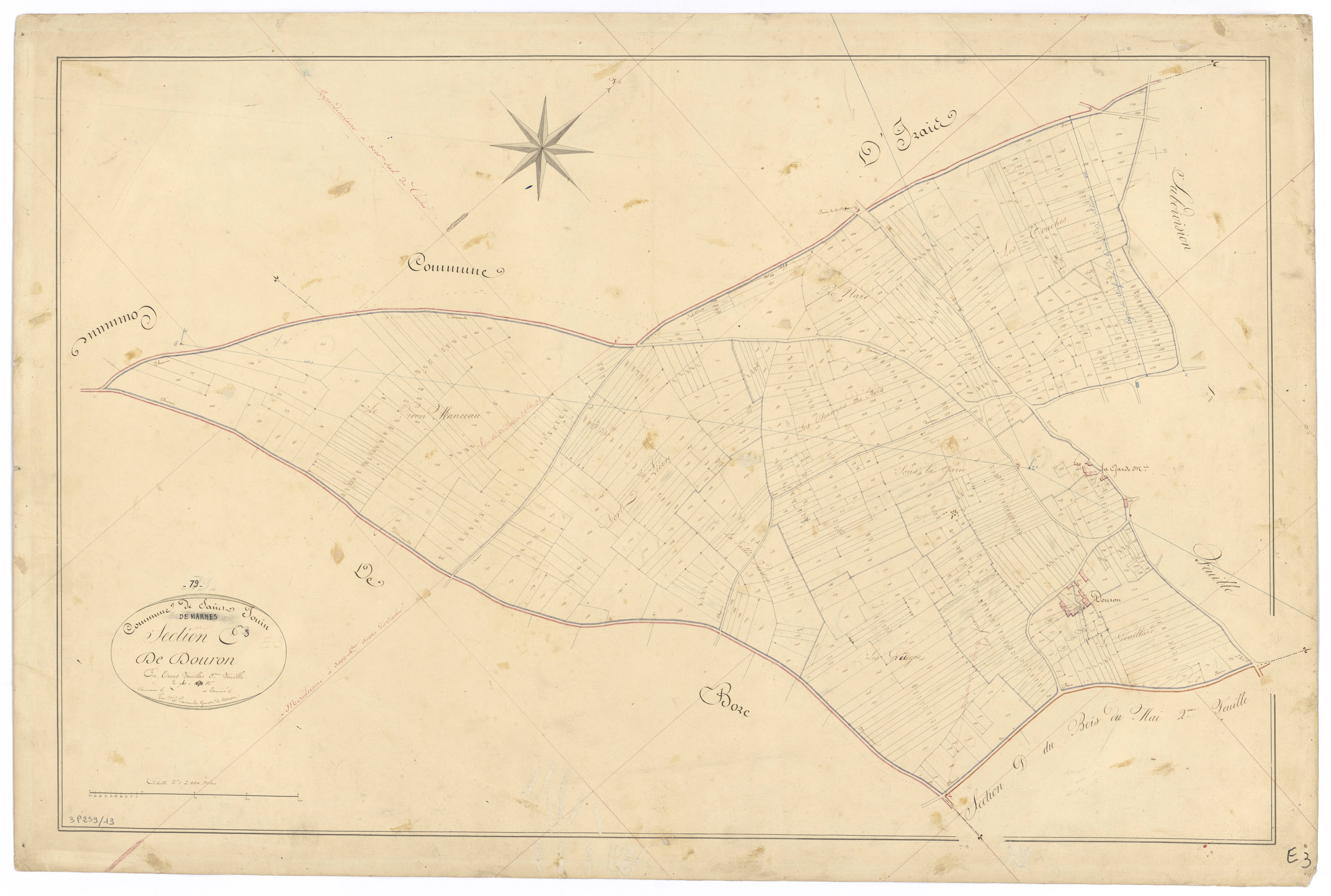 Saint-Jouin-de-Marnes - FRAD079_CADASTRE_NAPOLEONIEN Section E3 dite de Douron 