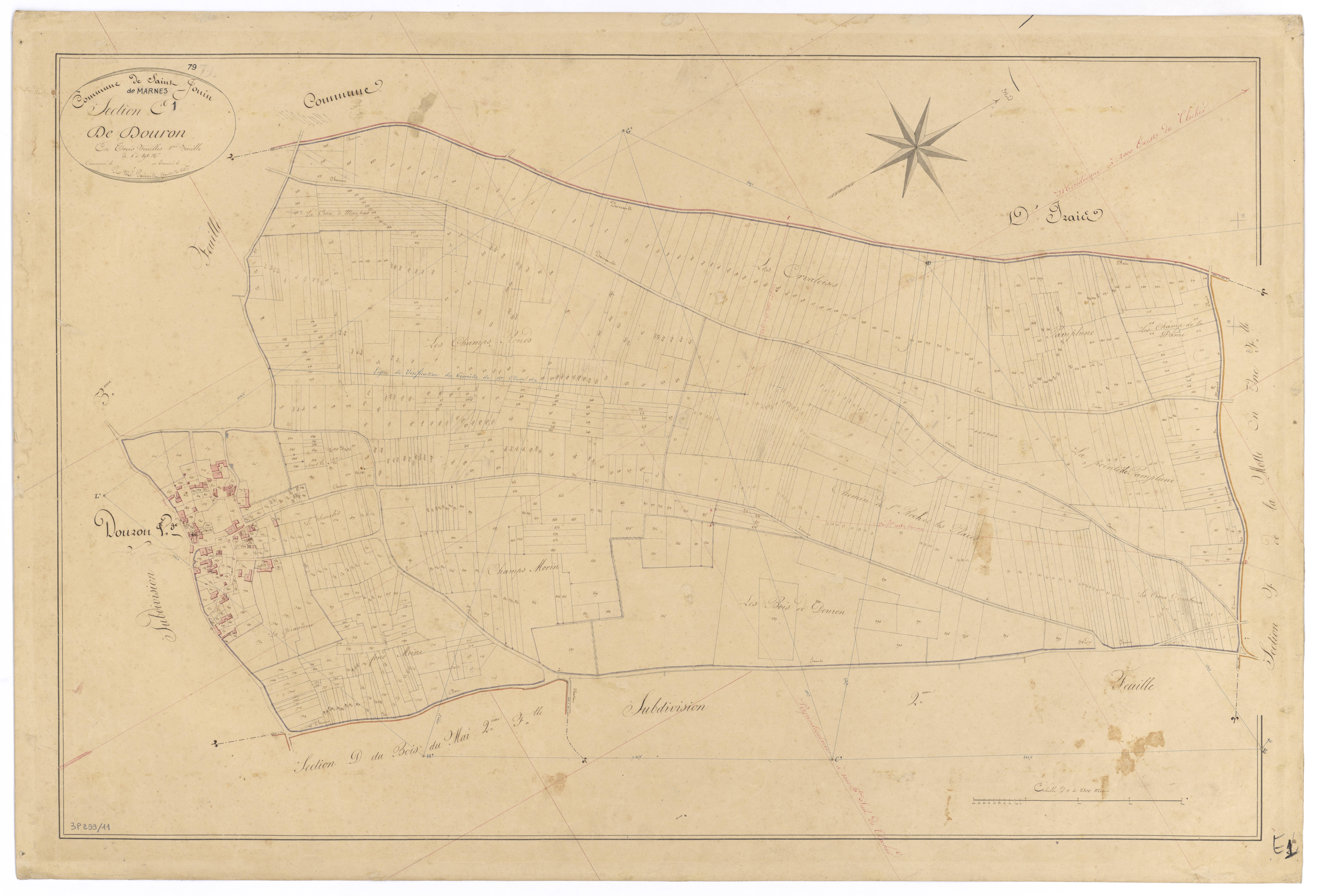 Saint-Jouin-de-Marnes - FRAD079_CADASTRE_NAPOLEONIEN Section E1 dite de Douron 