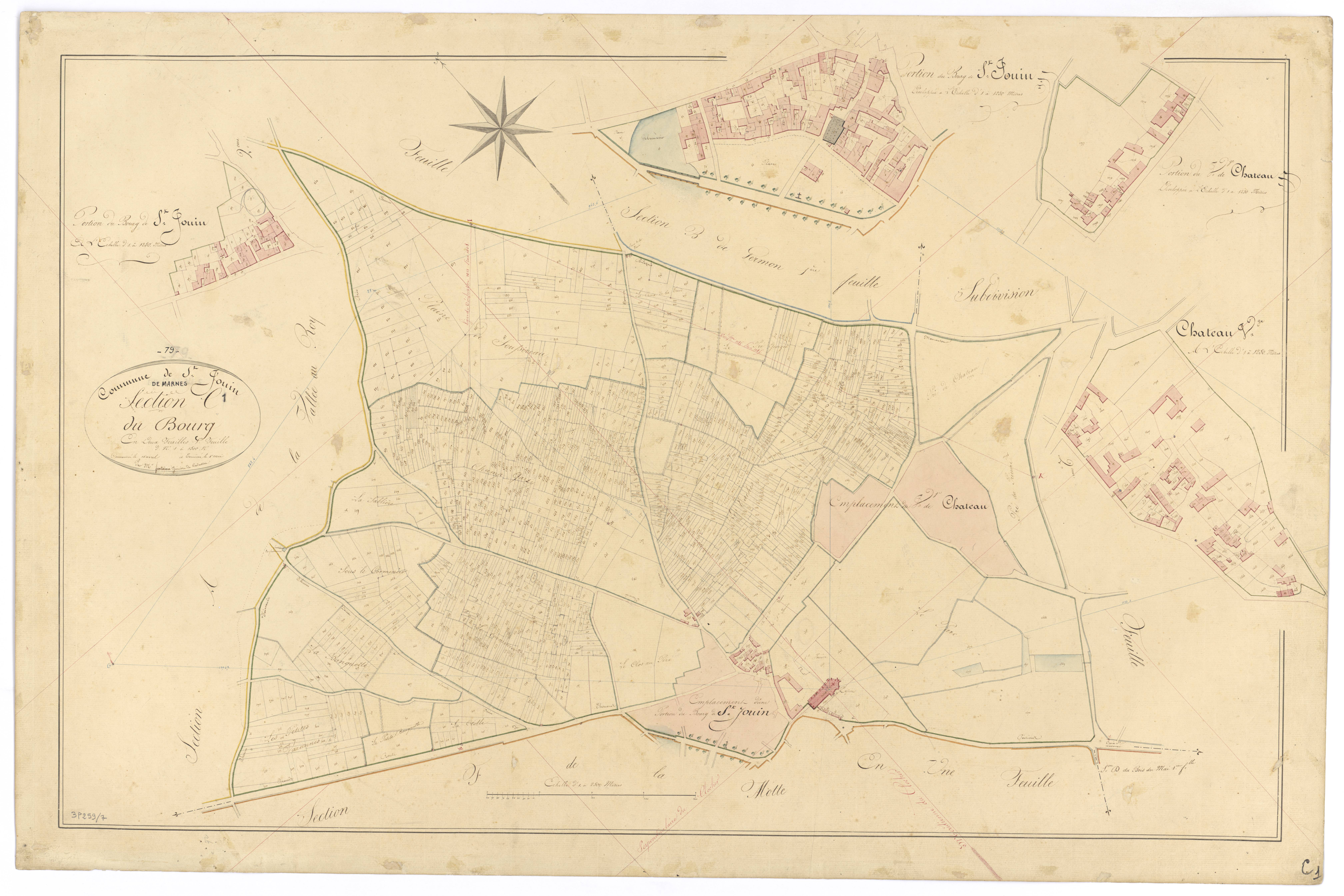 Saint-Jouin-de-Marnes - FRAD079_CADASTRE_NAPOLEONIEN Section C1 dite du Bourg 