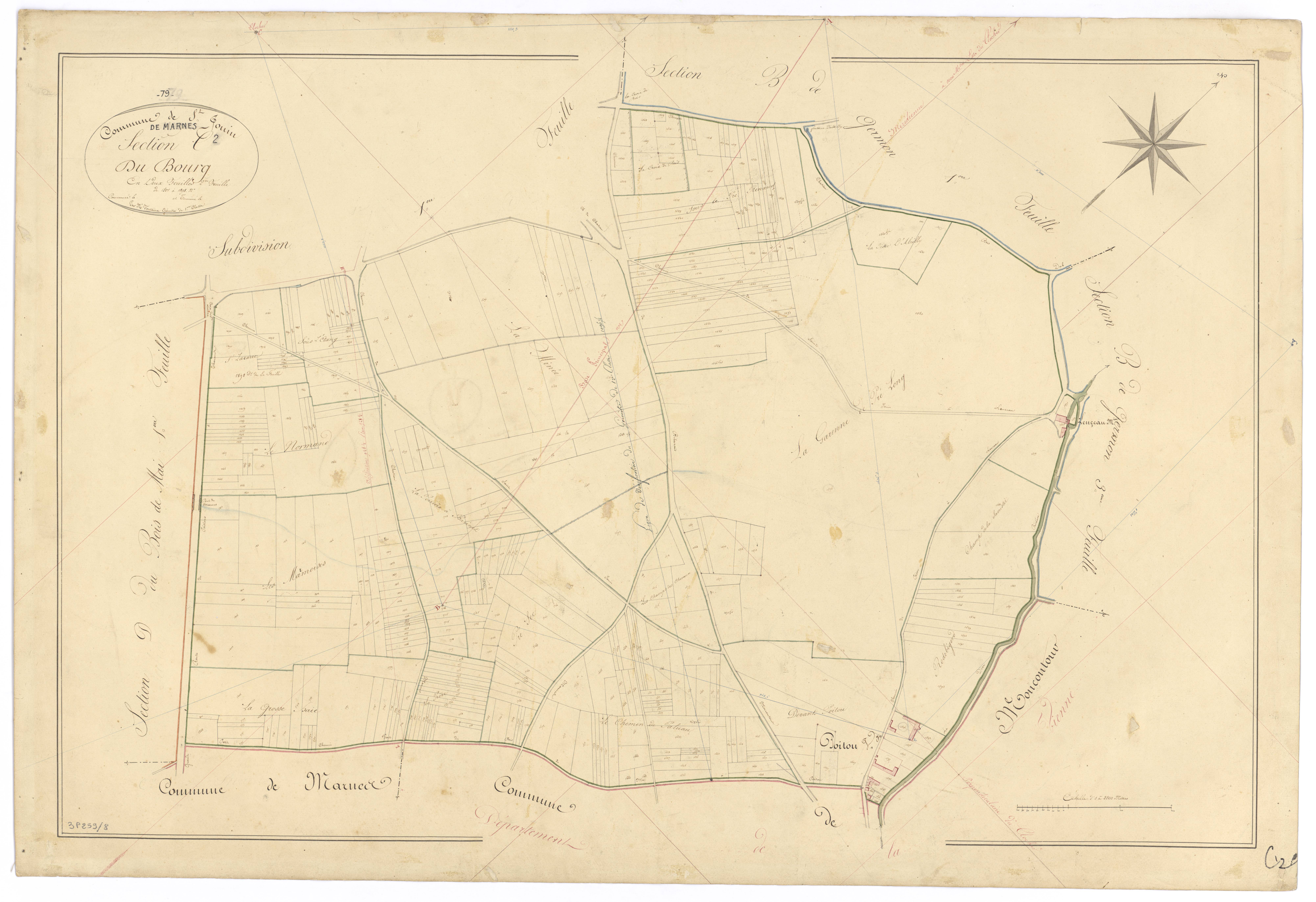Saint-Jouin-de-Marnes - FRAD079_CADASTRE_NAPOLEONIEN Section C2 dite du Bourg 