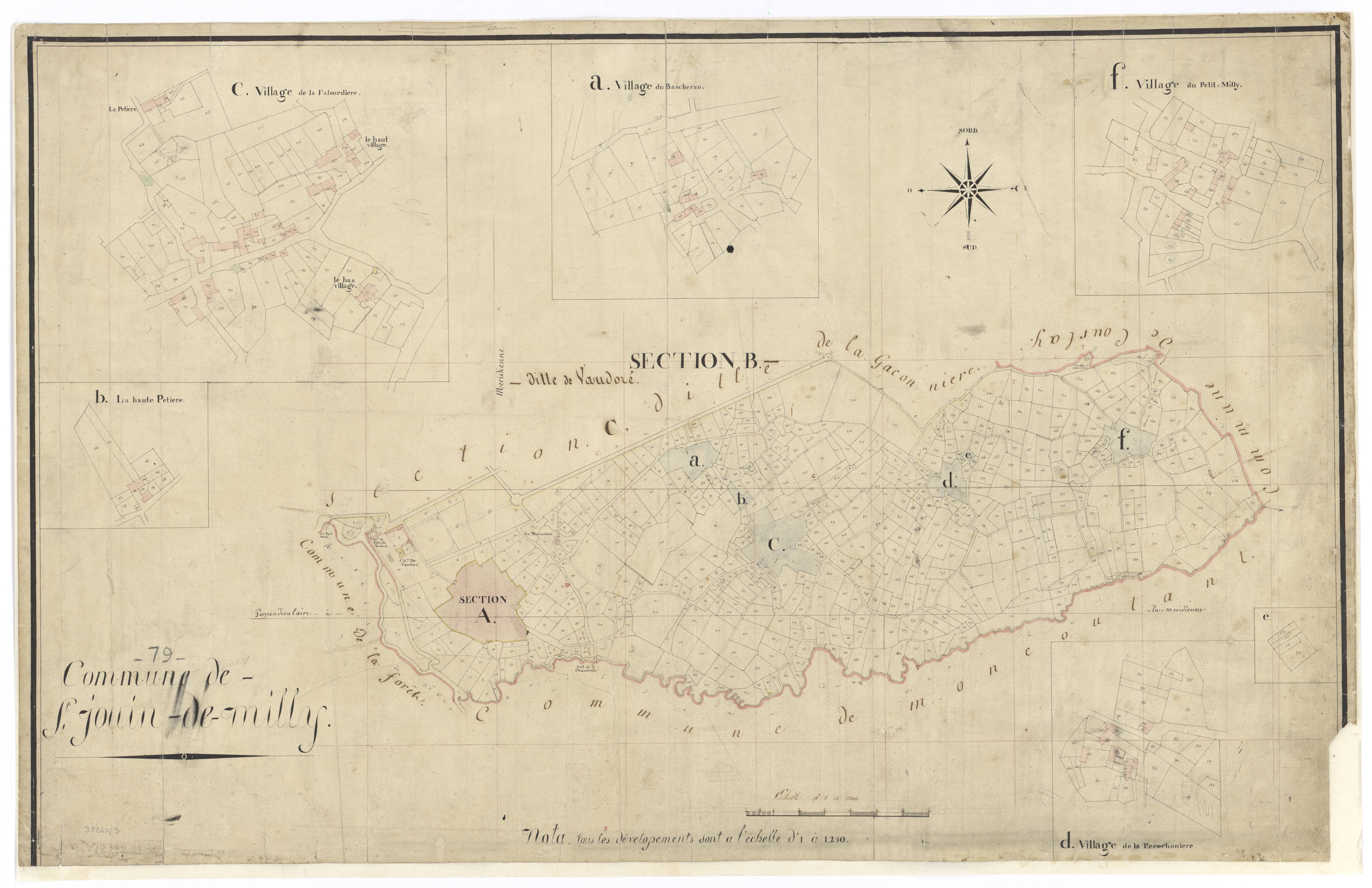 Saint-Jouin-de-Milly - FRAD079_CADASTRE_NAPOLEONIEN Section B dite de Vaudoré 