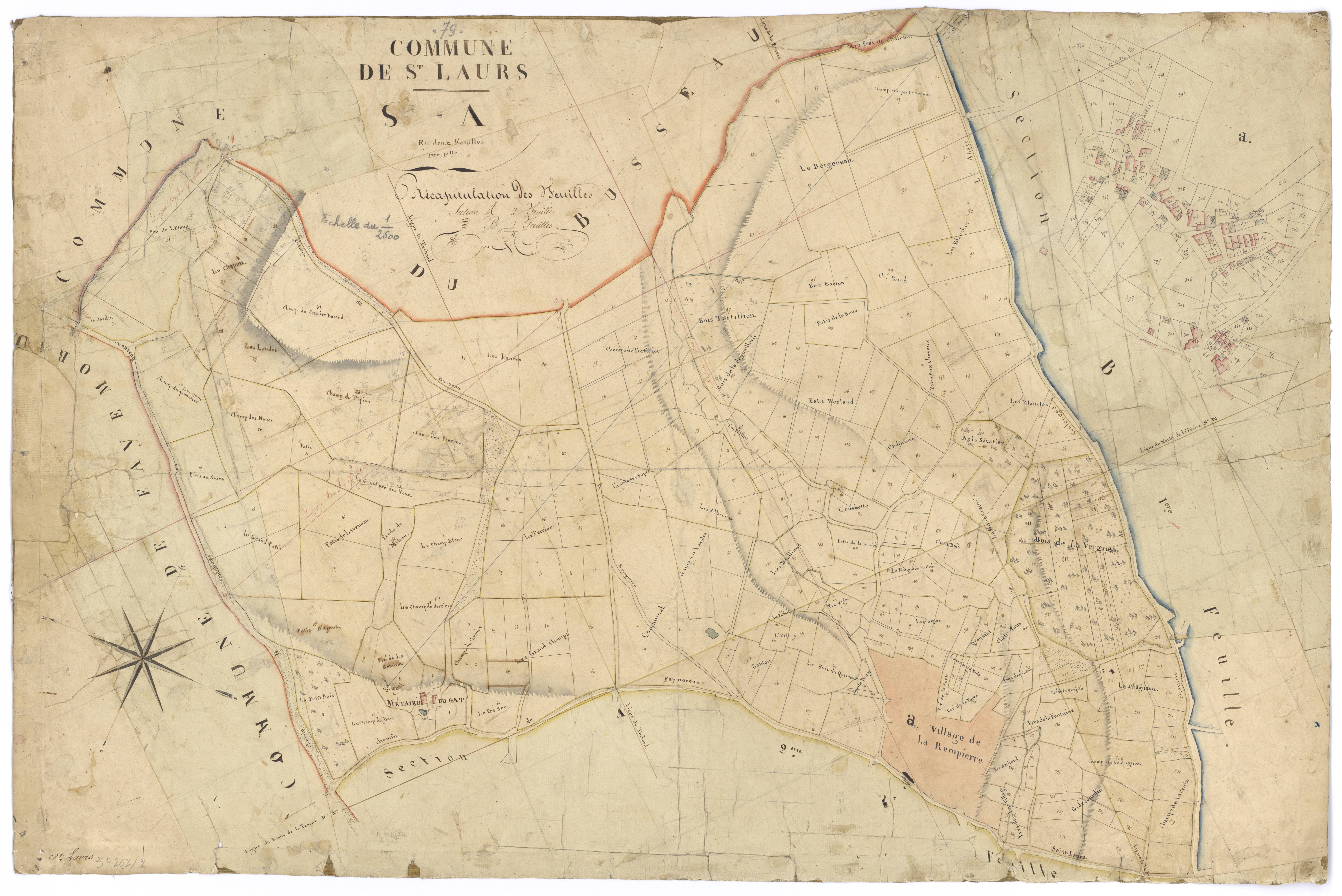 Saint-Laurs - FRAD079_CADASTRE_NAPOLEONIEN Section A1 dite de la Rempière 