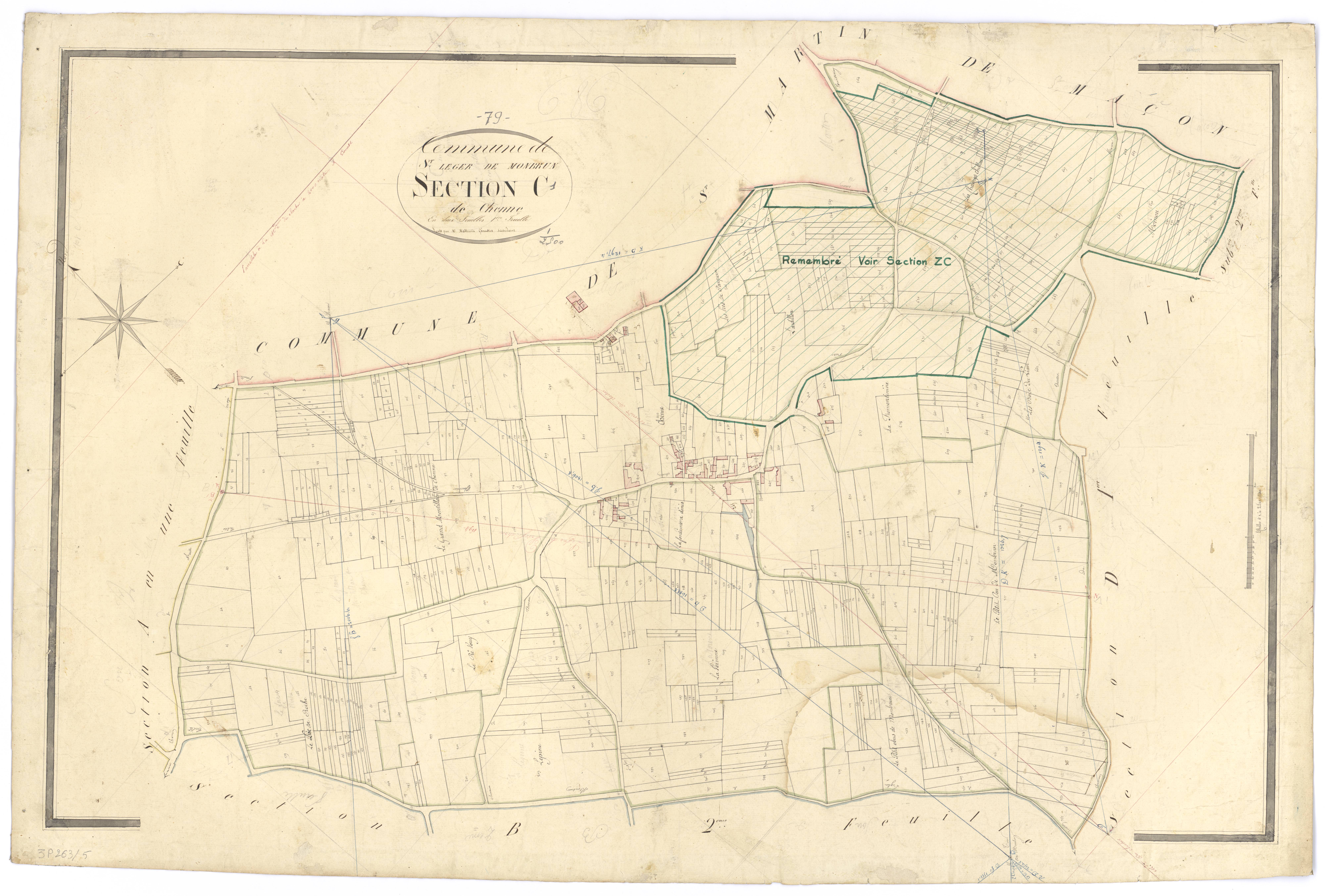 Saint-Léger-de-Montbrun - FRAD079_CADASTRE_NAPOLEONIEN Section C1 dite de Chenne