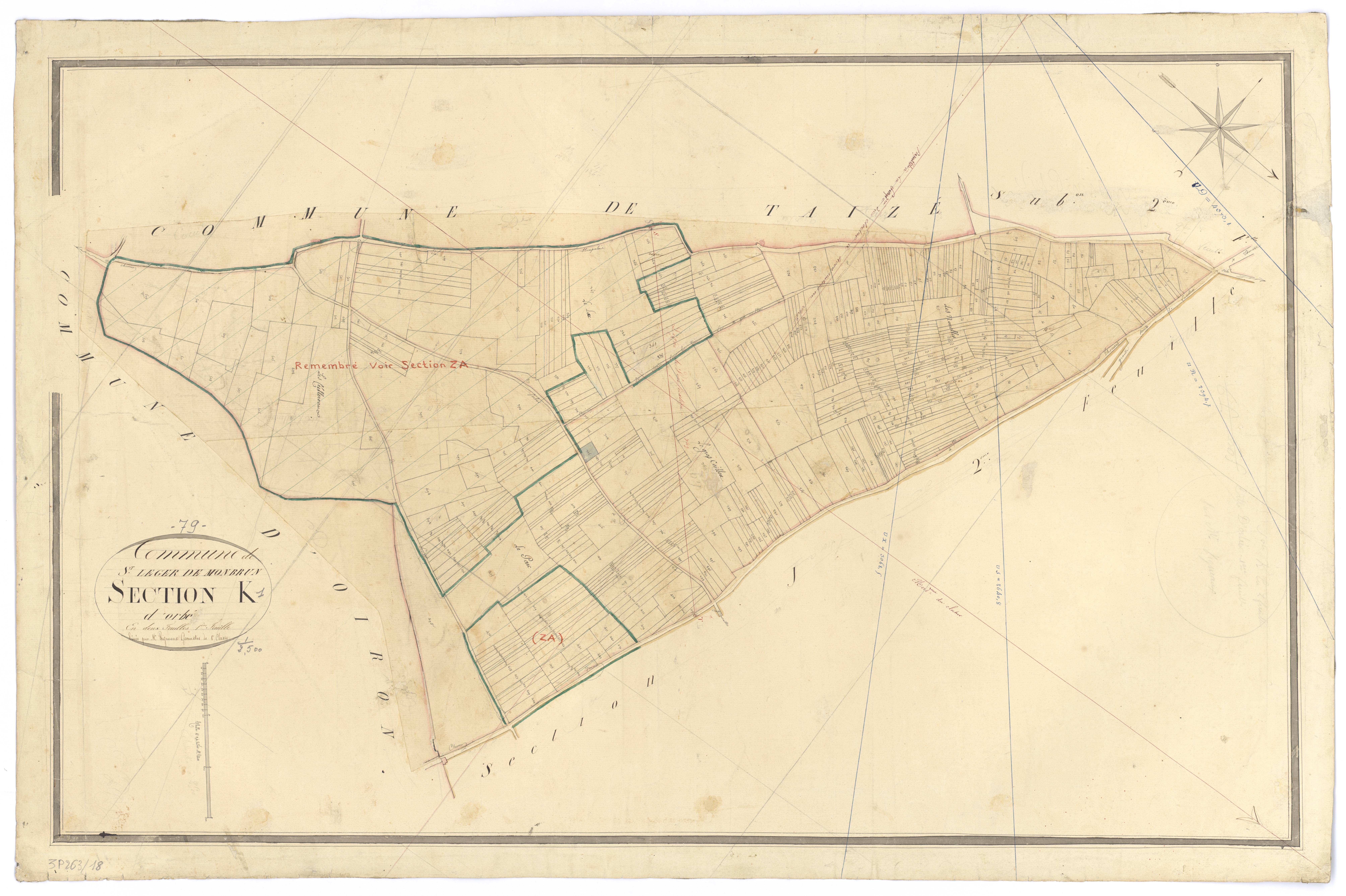 Saint-Léger-de-Montbrun - FRAD079_CADASTRE_NAPOLEONIEN Section K1 dite d'Orbé