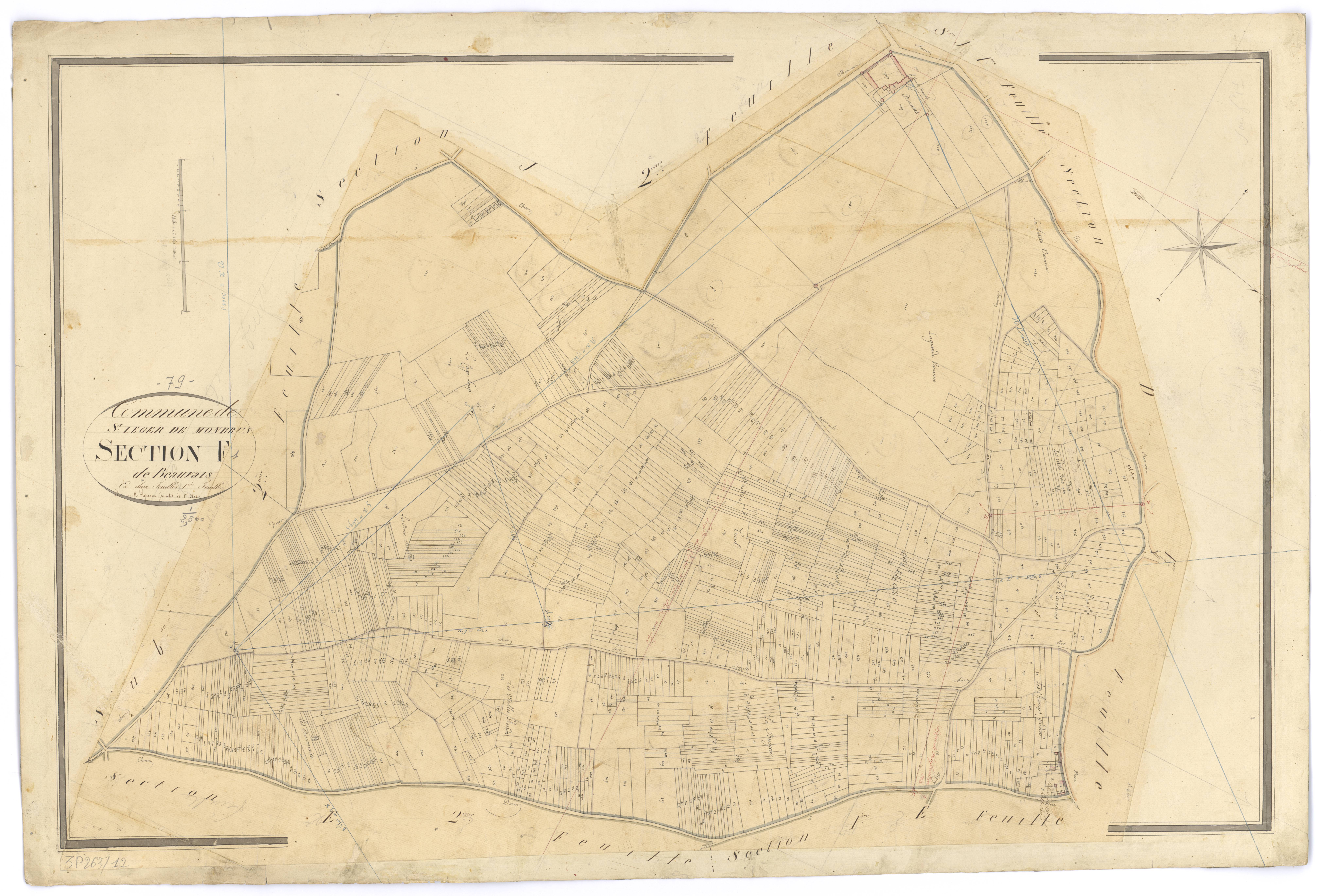 Saint-Léger-de-Montbrun - FRAD079_CADASTRE_NAPOLEONIEN Section F1 dite de Beauvais