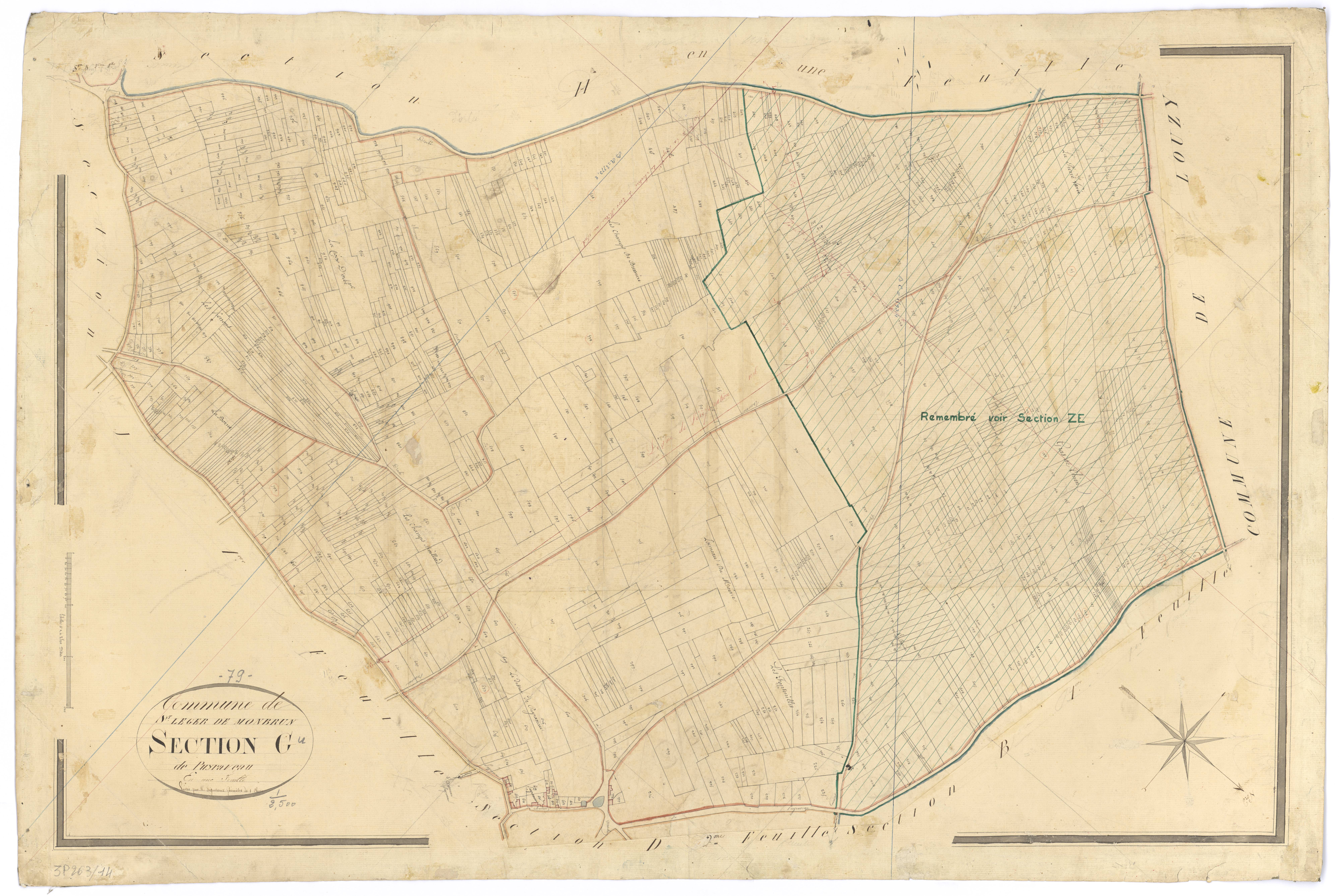 Saint-Léger-de-Montbrun - FRAD079_CADASTRE_NAPOLEONIEN Section G dite de Puyraveau