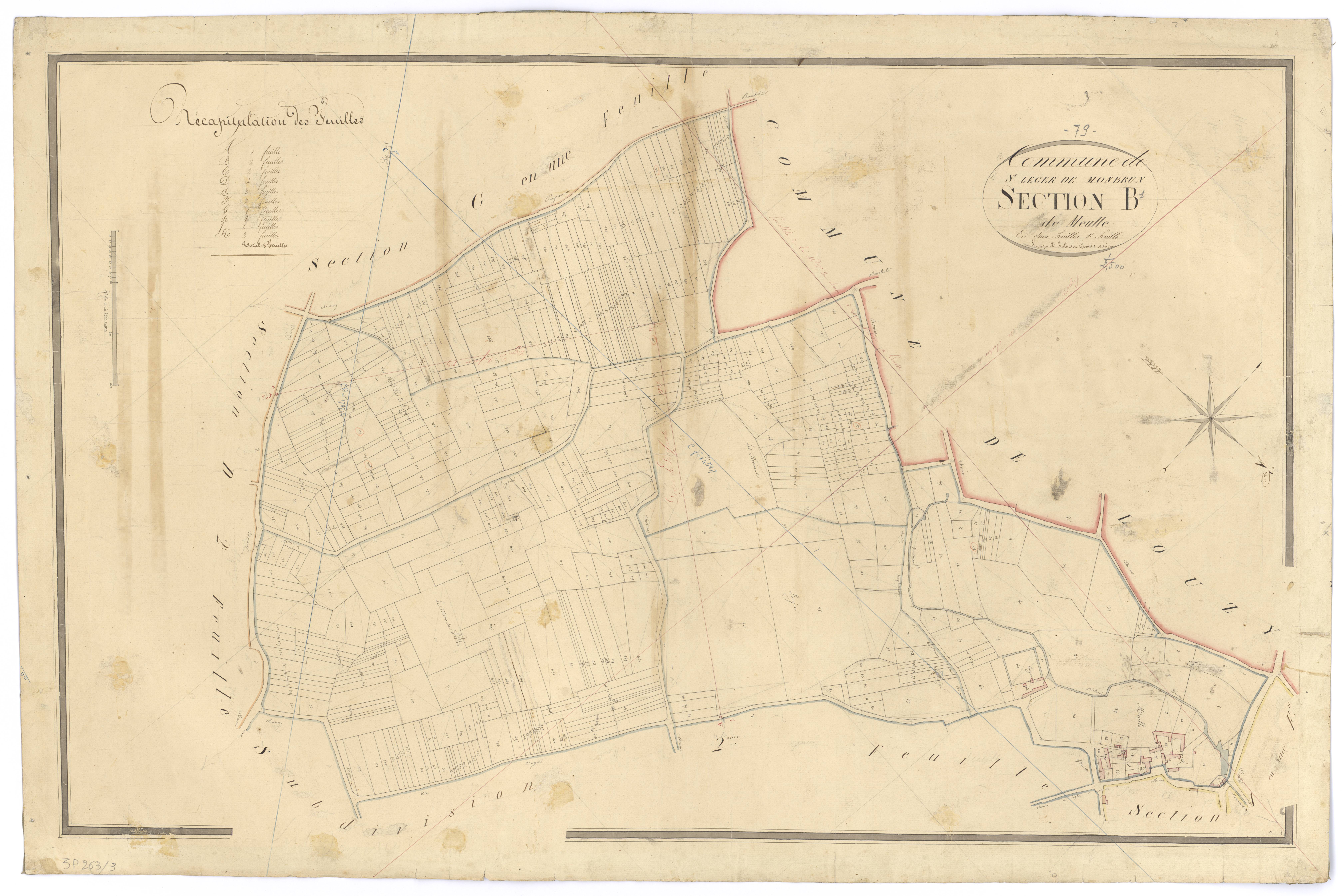 Saint-Léger-de-Montbrun - FRAD079_CADASTRE_NAPOLEONIEN Section B1 dite de Meulle