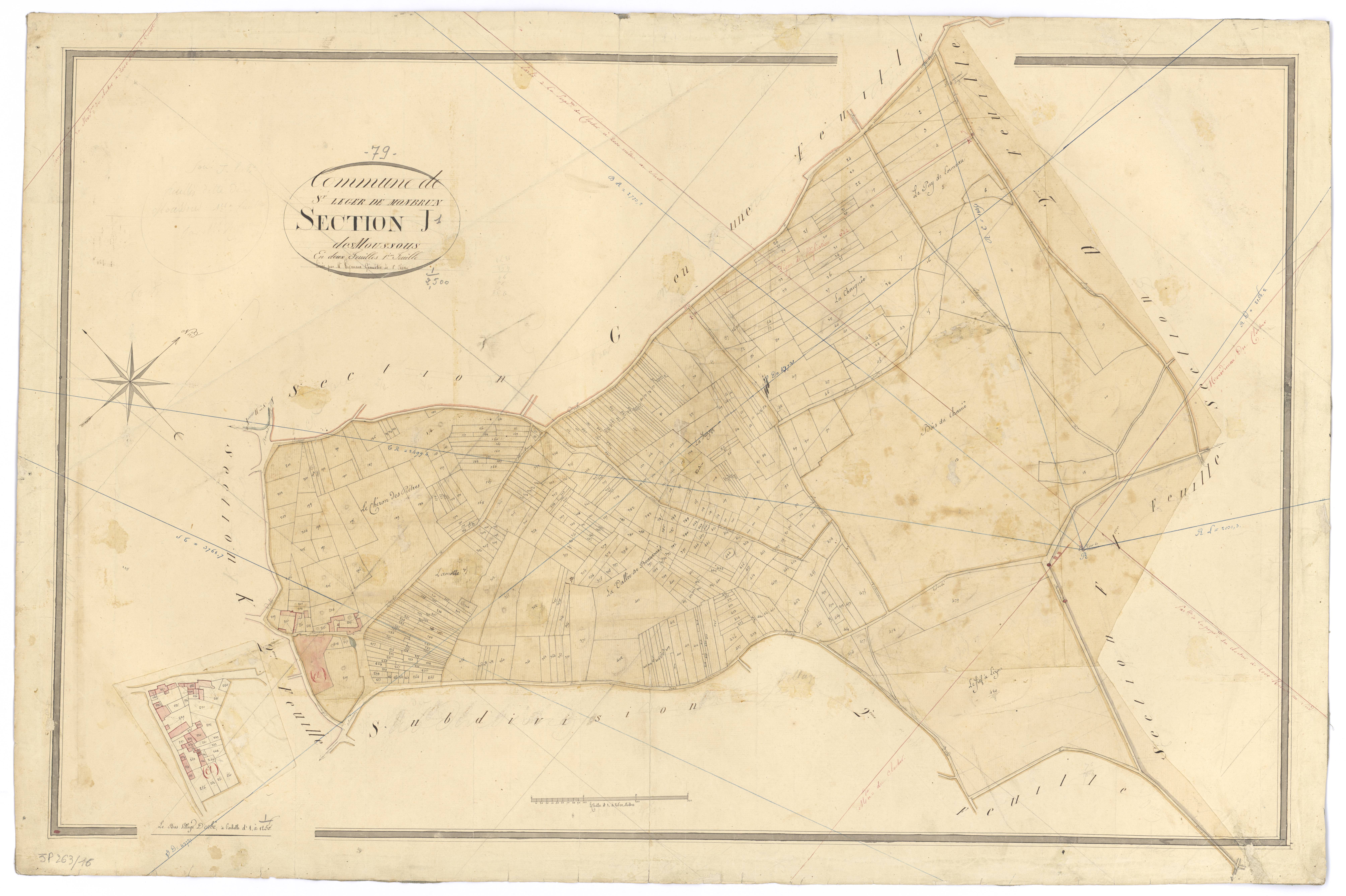 Saint-Léger-de-Montbrun - FRAD079_CADASTRE_NAPOLEONIEN Section J1 dite des Moussous