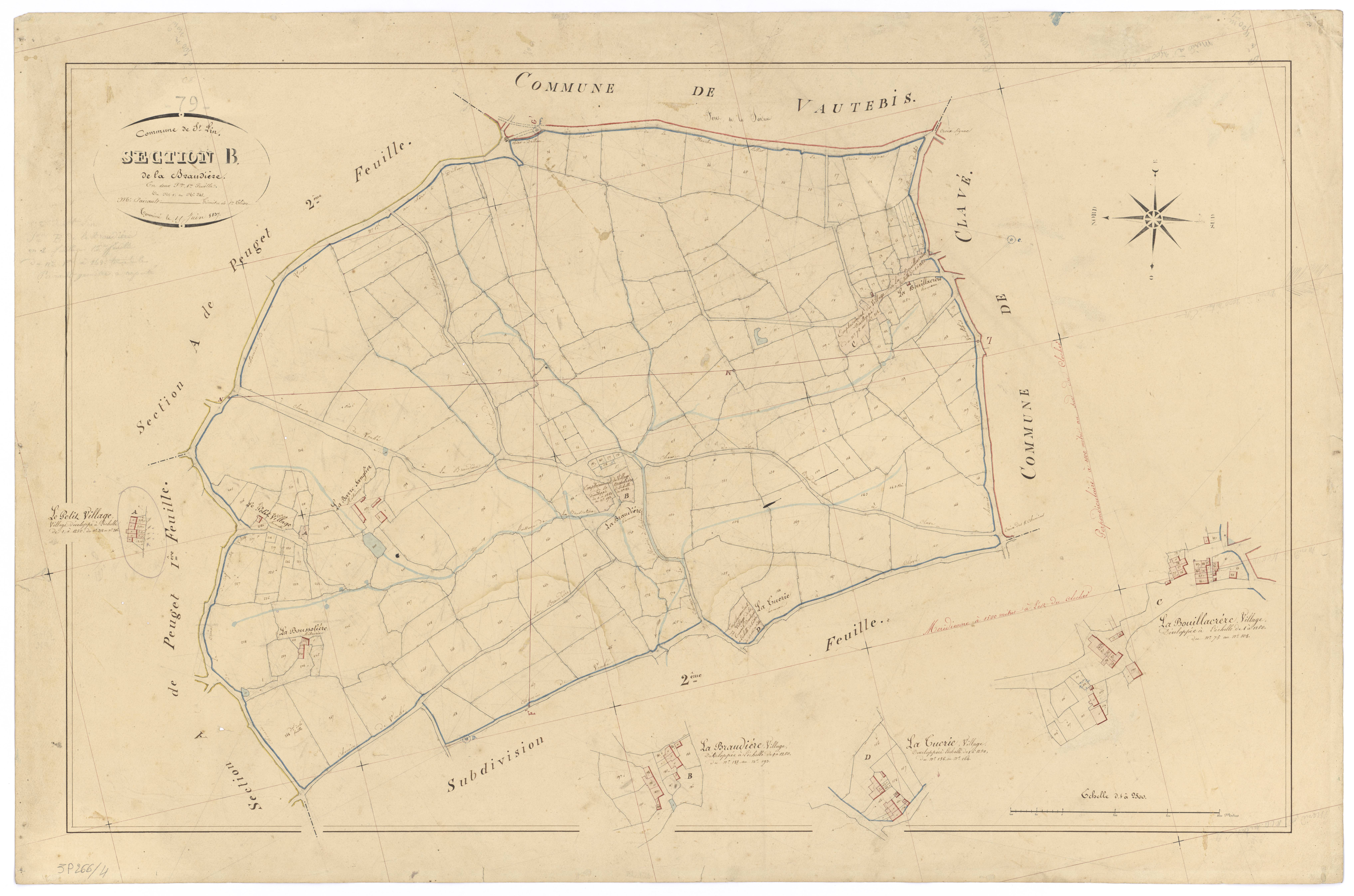 Saint-Lin - FRAD079_CADASTRE_NAPOLEONIEN Section B1 dite de la Braudière 