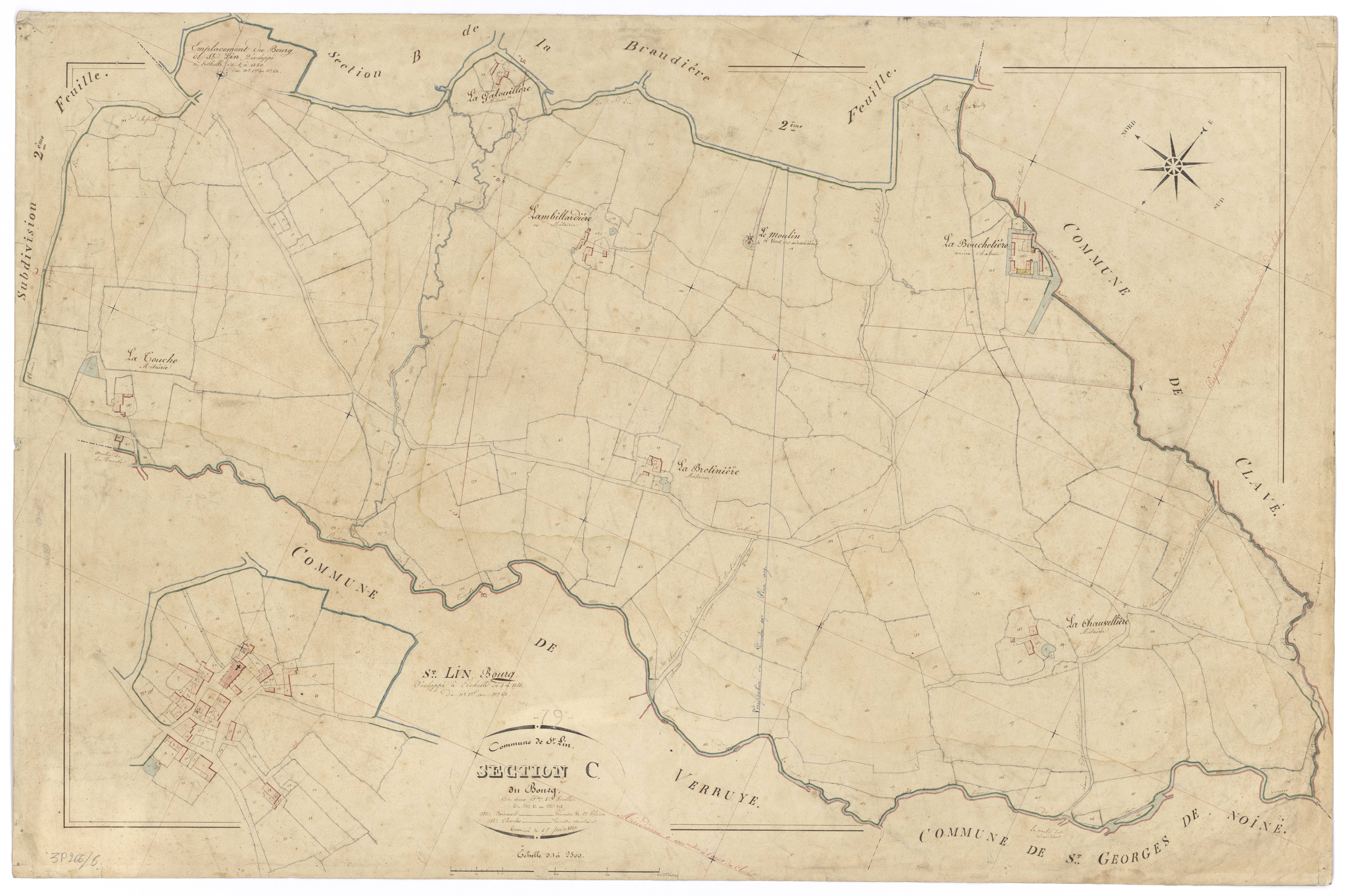Saint-Lin - FRAD079_CADASTRE_NAPOLEONIEN Section C1 dite du Bourg 
