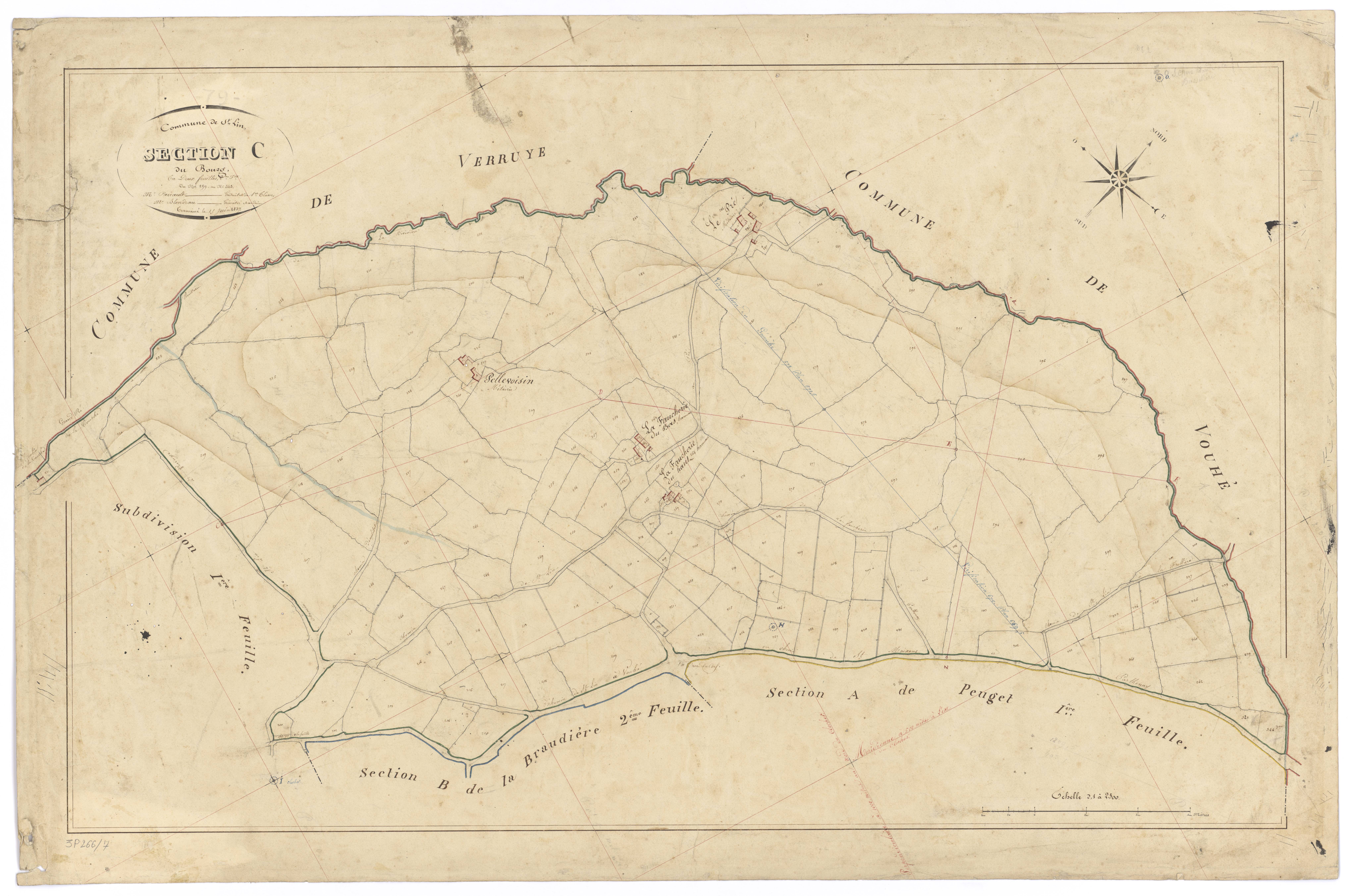 Saint-Lin - FRAD079_CADASTRE_NAPOLEONIEN Section C2 dite du Bourg 