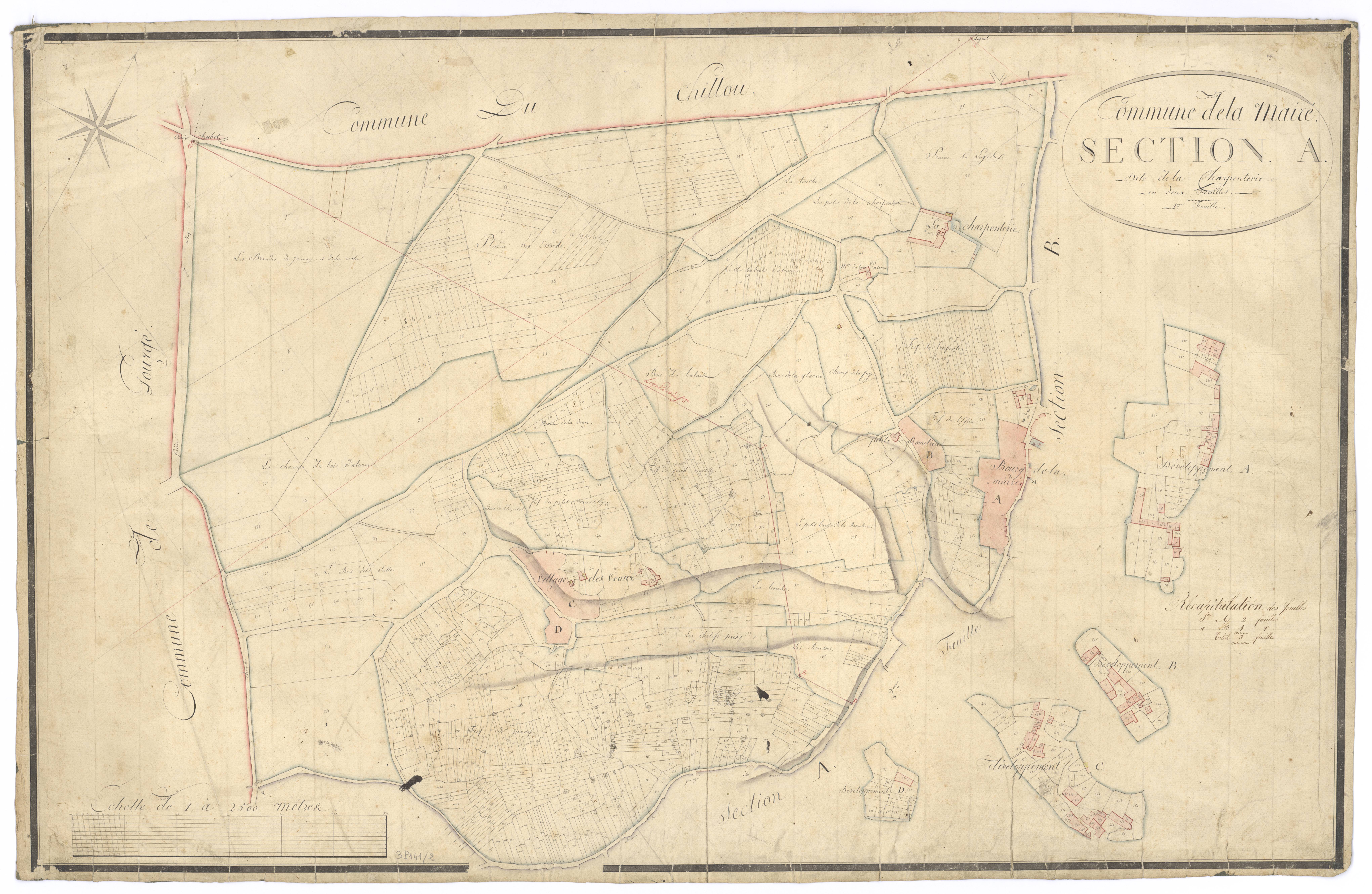 Saint-Loup-Lamairé - FRAD079_CADASTRE_NAPOLEONIEN Section A1 dite de la Charpenterie