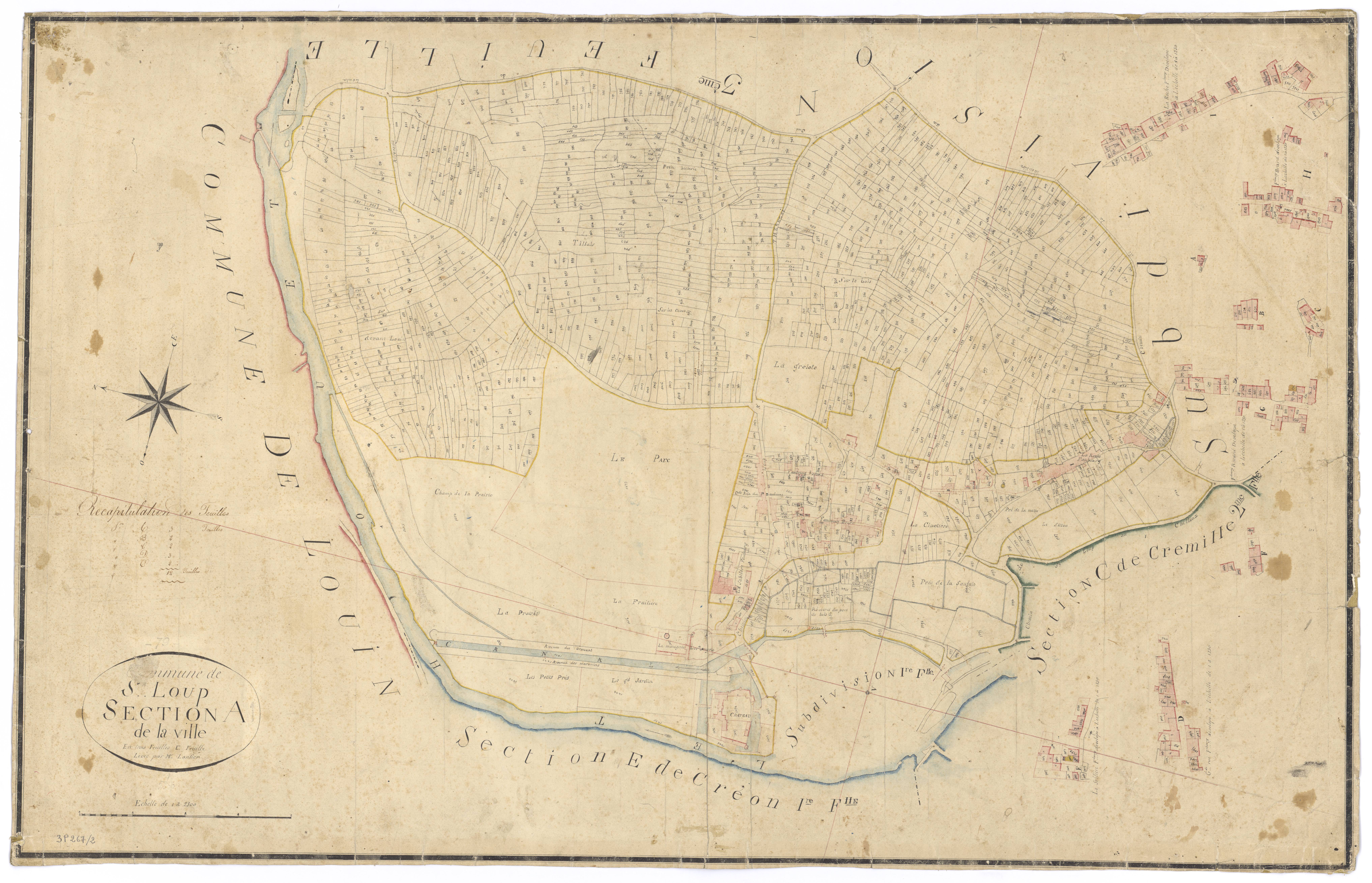 Saint-Loup-Lamairé - FRAD079_CADASTRE_NAPOLEONIEN Section A1 dite de la Ville