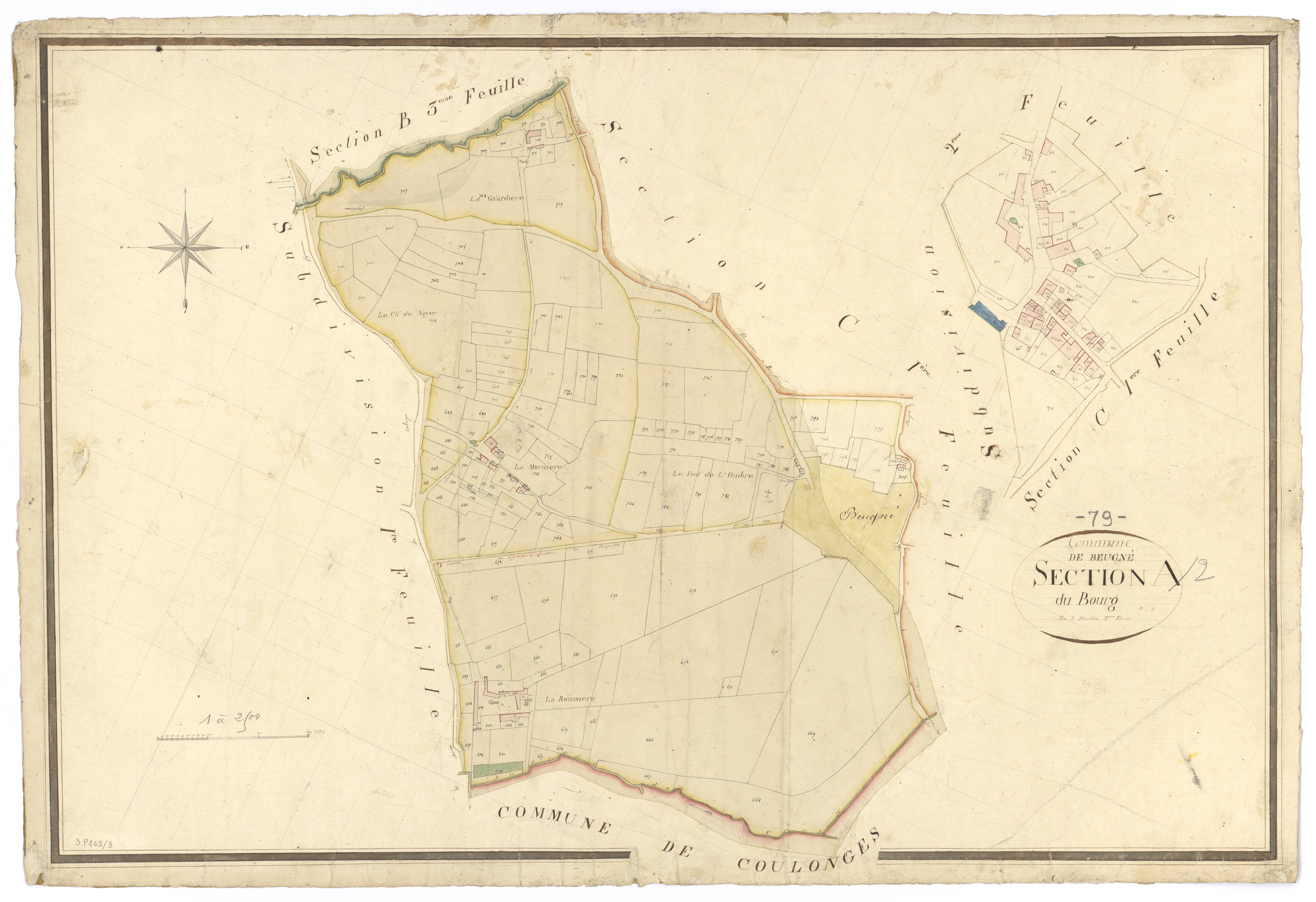 Saint-Maixent-de-Beugné - FRAD079_CADASTRE_NAPOLEONIEN Section A2 dite du Bourg