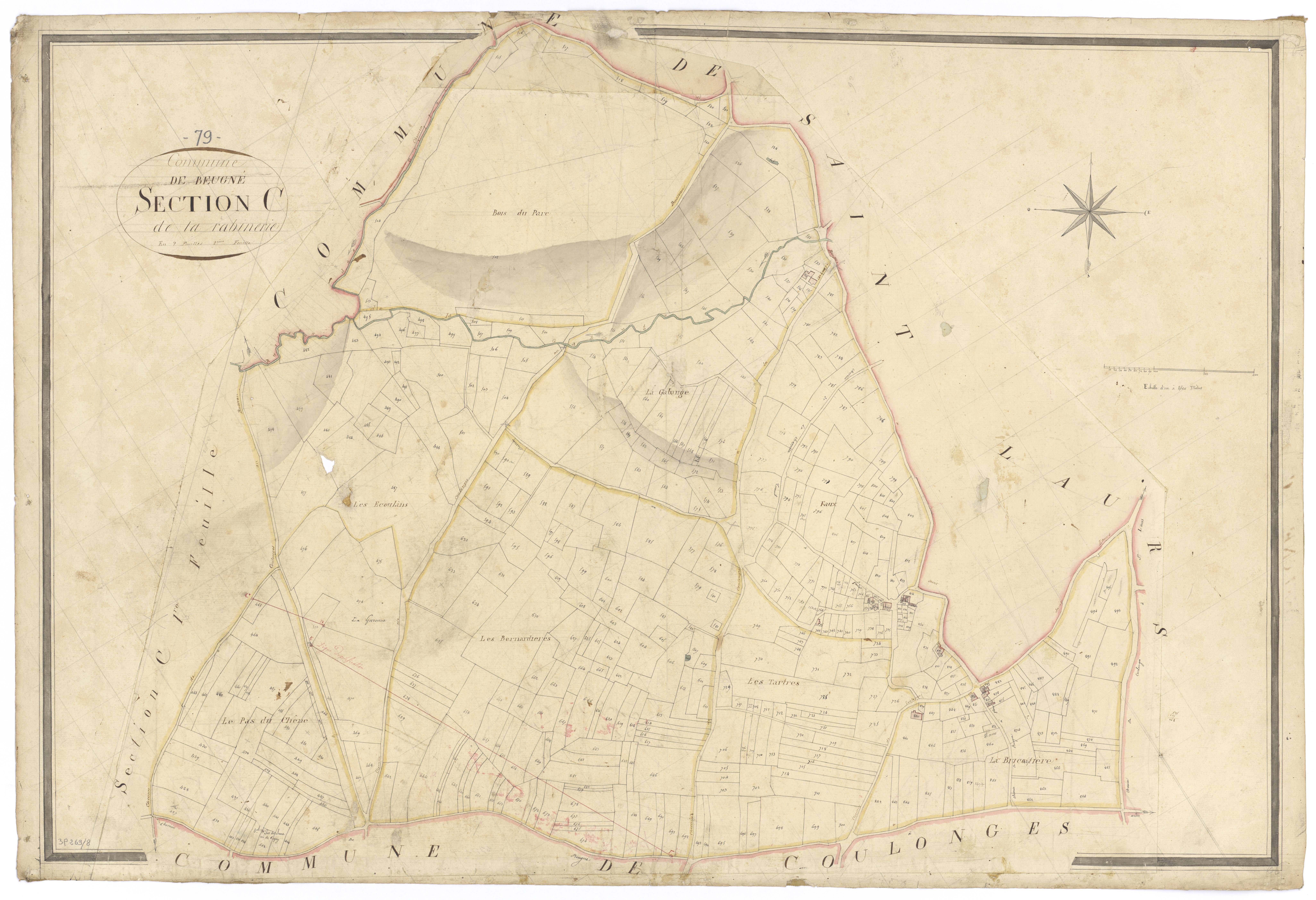 Saint-Maixent-de-Beugné - FRAD079_CADASTRE_NAPOLEONIEN Section C2 dite de la Rabinerie