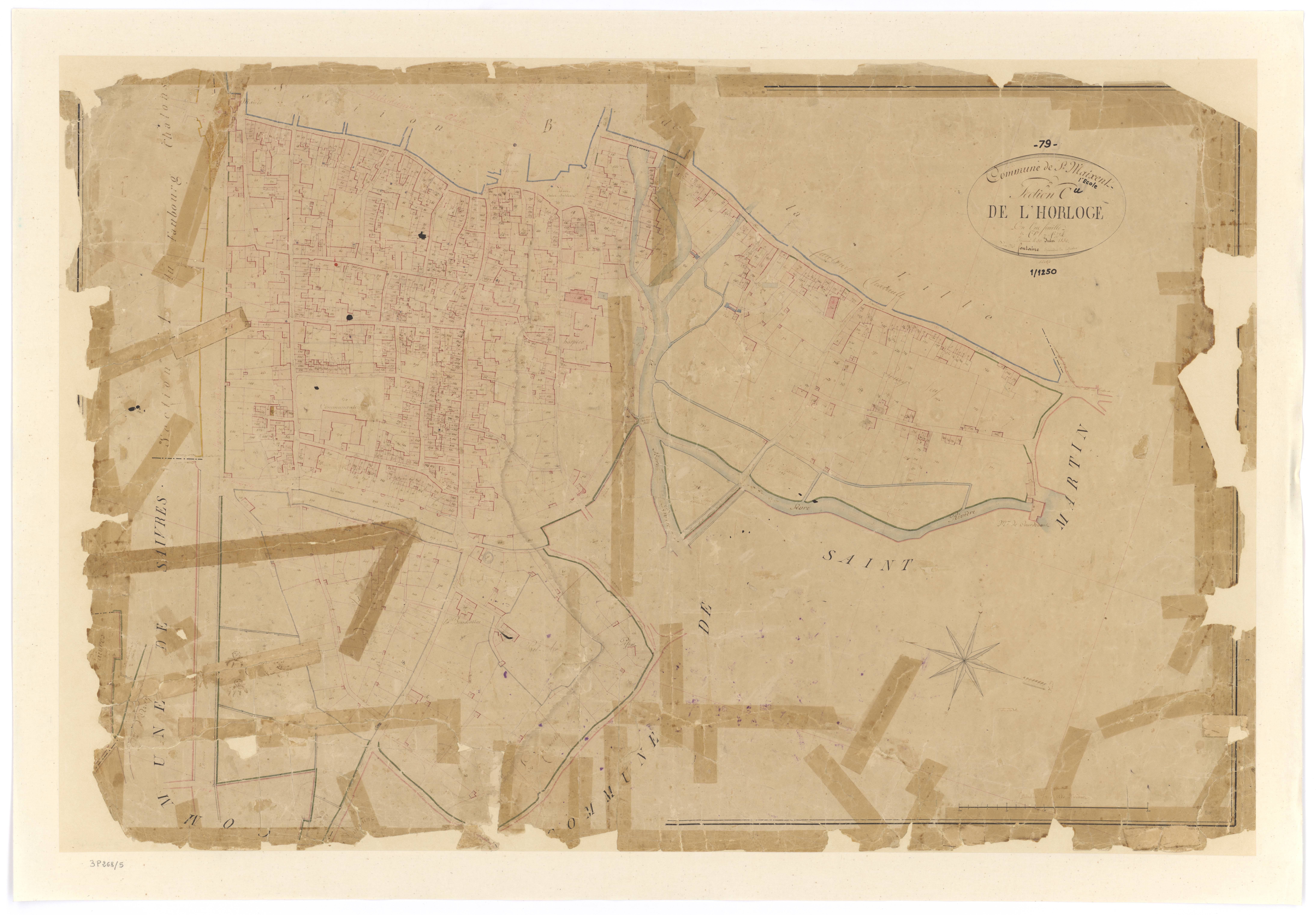 Saint-Maixent-l'École - FRAD079_CADASTRE_NAPOLEONIEN Section C dite de l'Horloge
