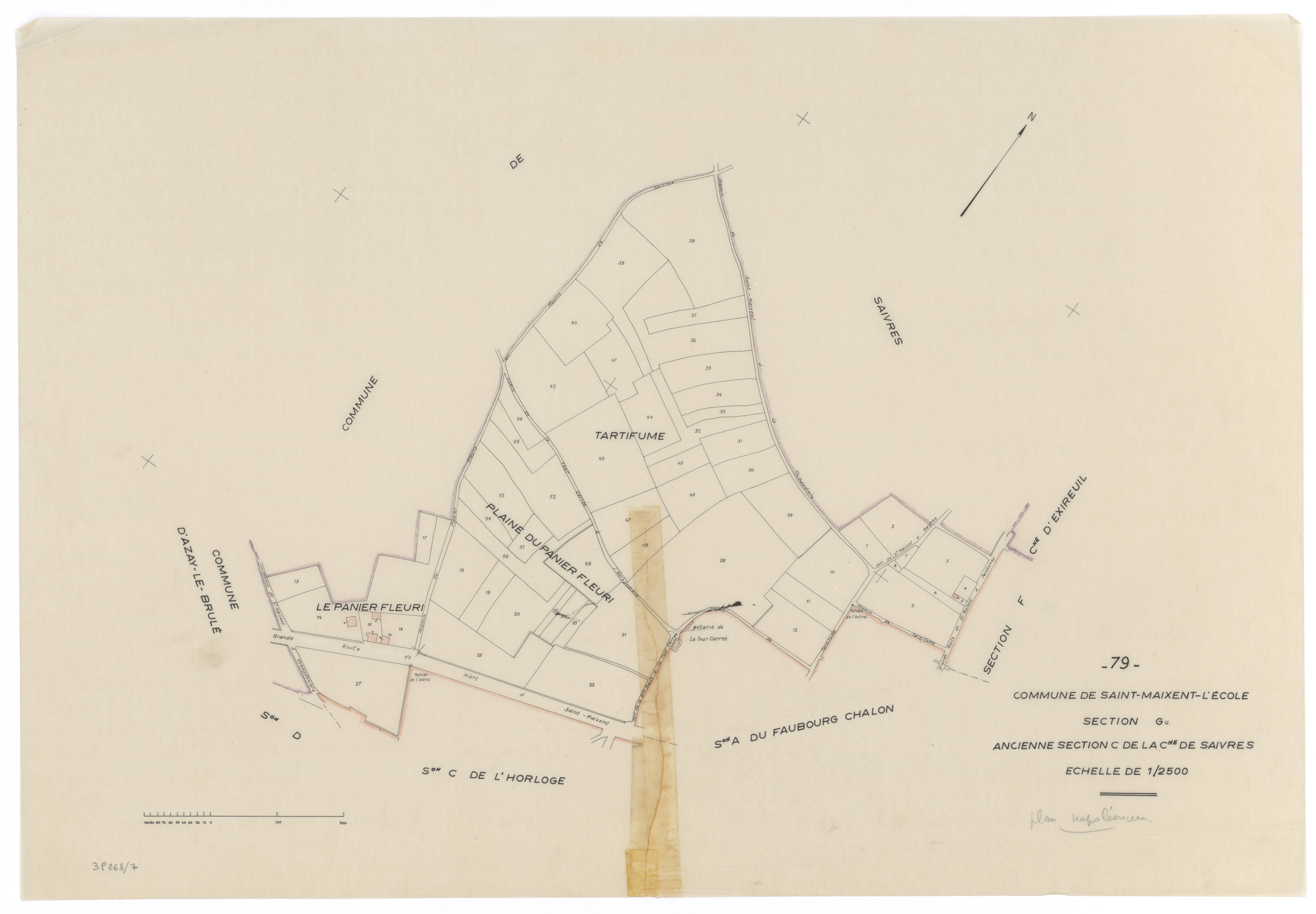 Saint-Maixent-l'École - FRAD079_CADASTRE_NAPOLEONIEN Section G