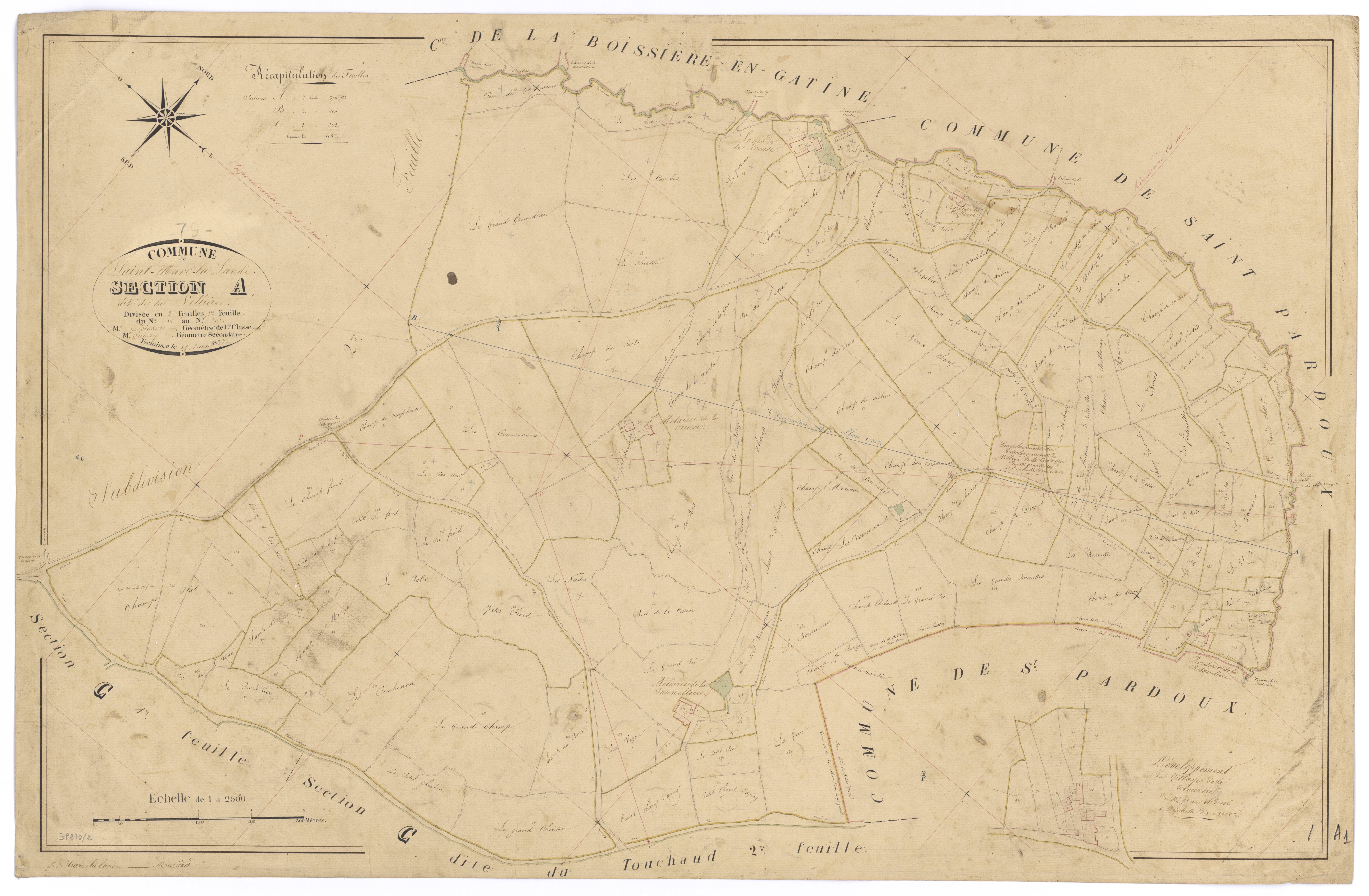 Saint-Marc-la-Lande - FRAD079_CADASTRE_NAPOLEONIEN Section A1 dite de la Vellière