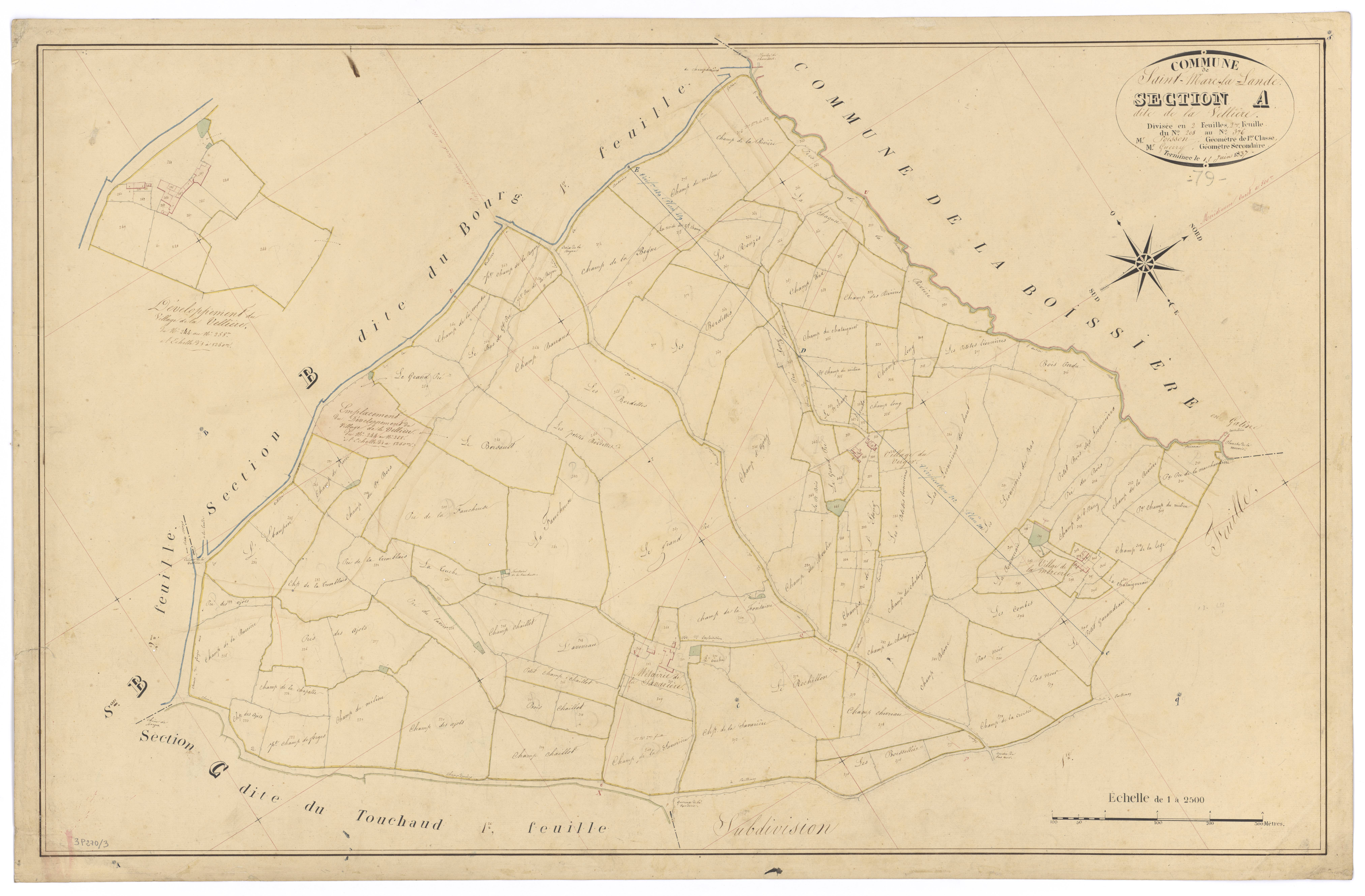 Saint-Marc-la-Lande - FRAD079_CADASTRE_NAPOLEONIEN Section A2 dite de la Vellière