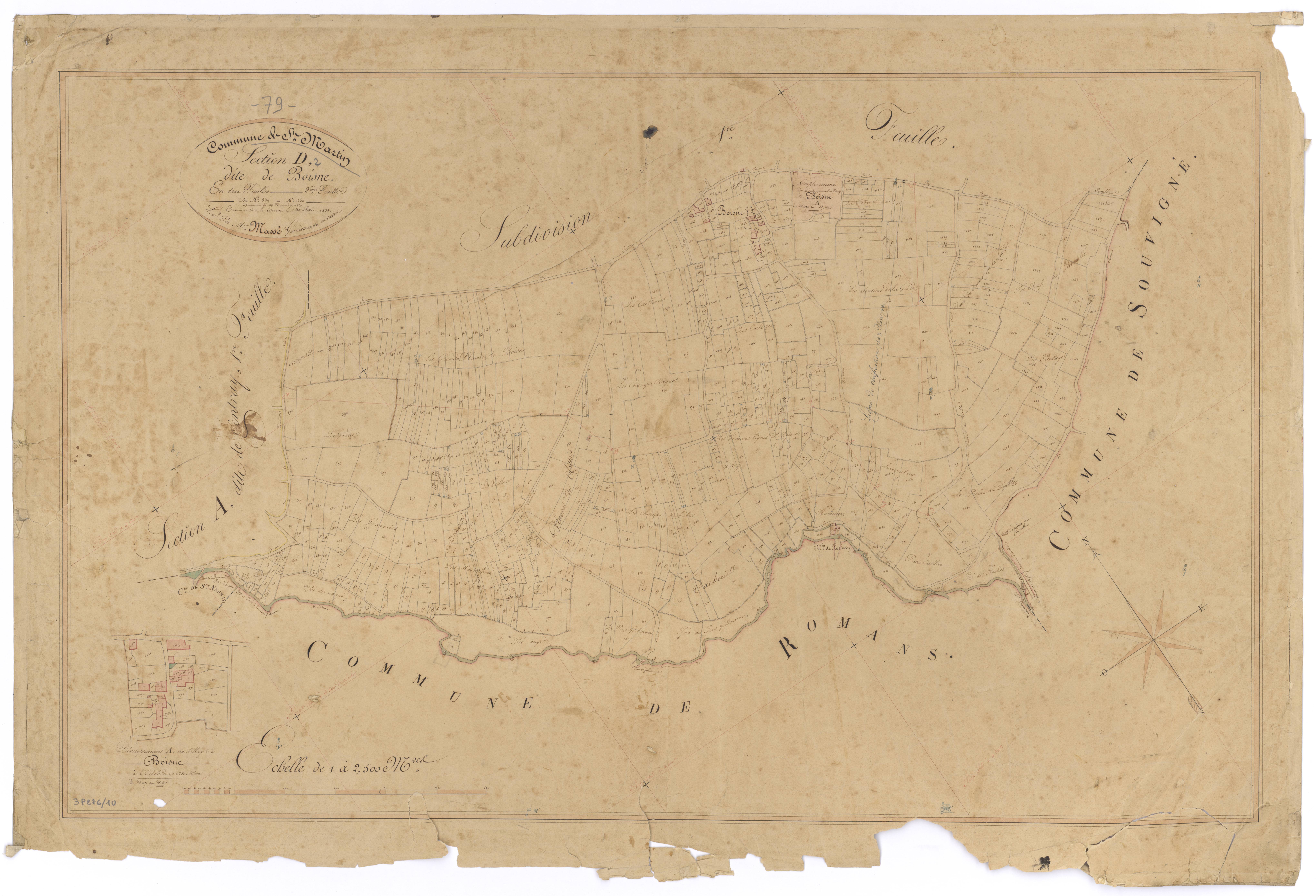Saint-Martin-de-Saint-Maixent - FRAD079_CADASTRE_NAPOLEONIEN Section D2 dite de Boisne