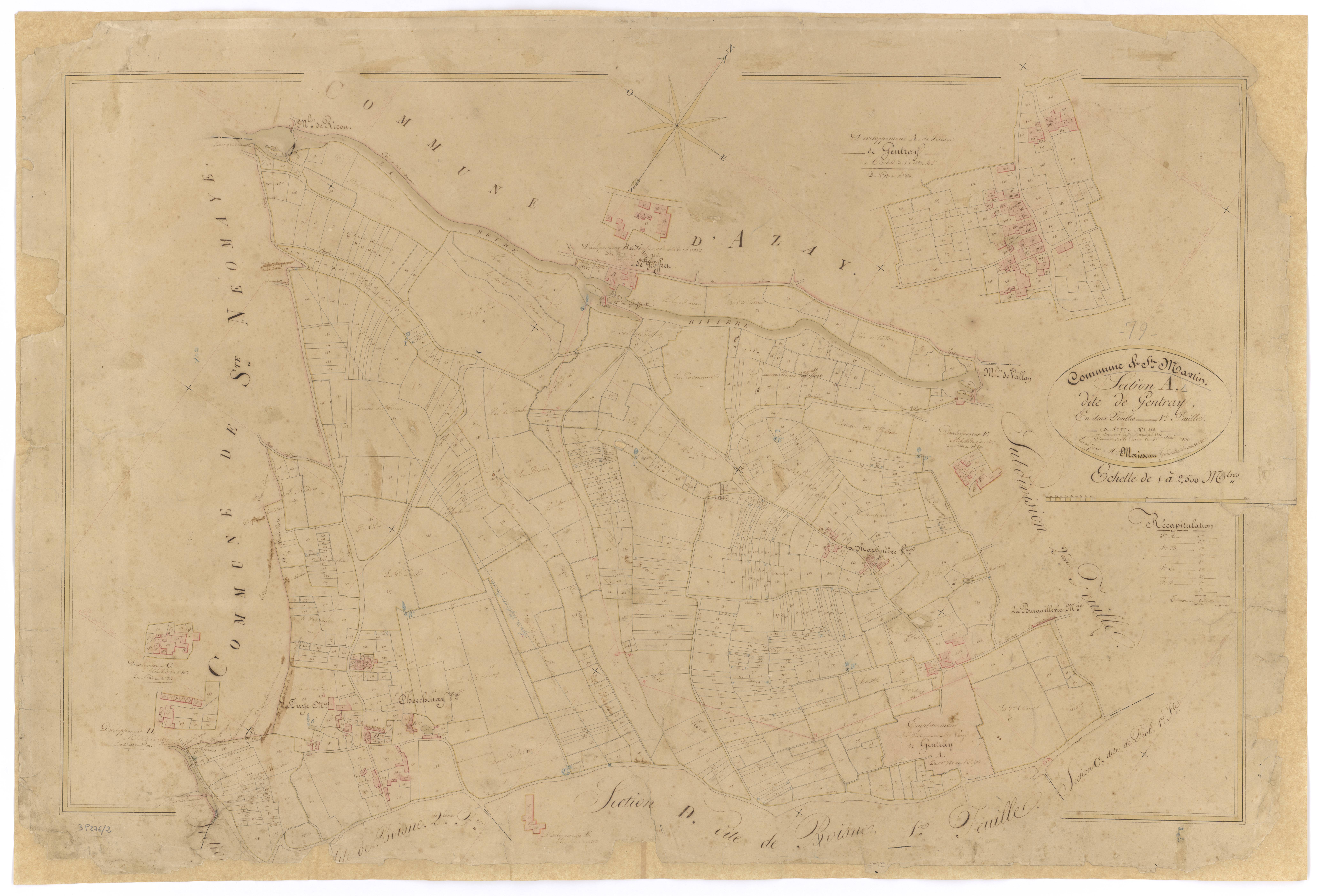 Saint-Martin-de-Saint-Maixent - FRAD079_CADASTRE_NAPOLEONIEN Section A1 dite de Gentray