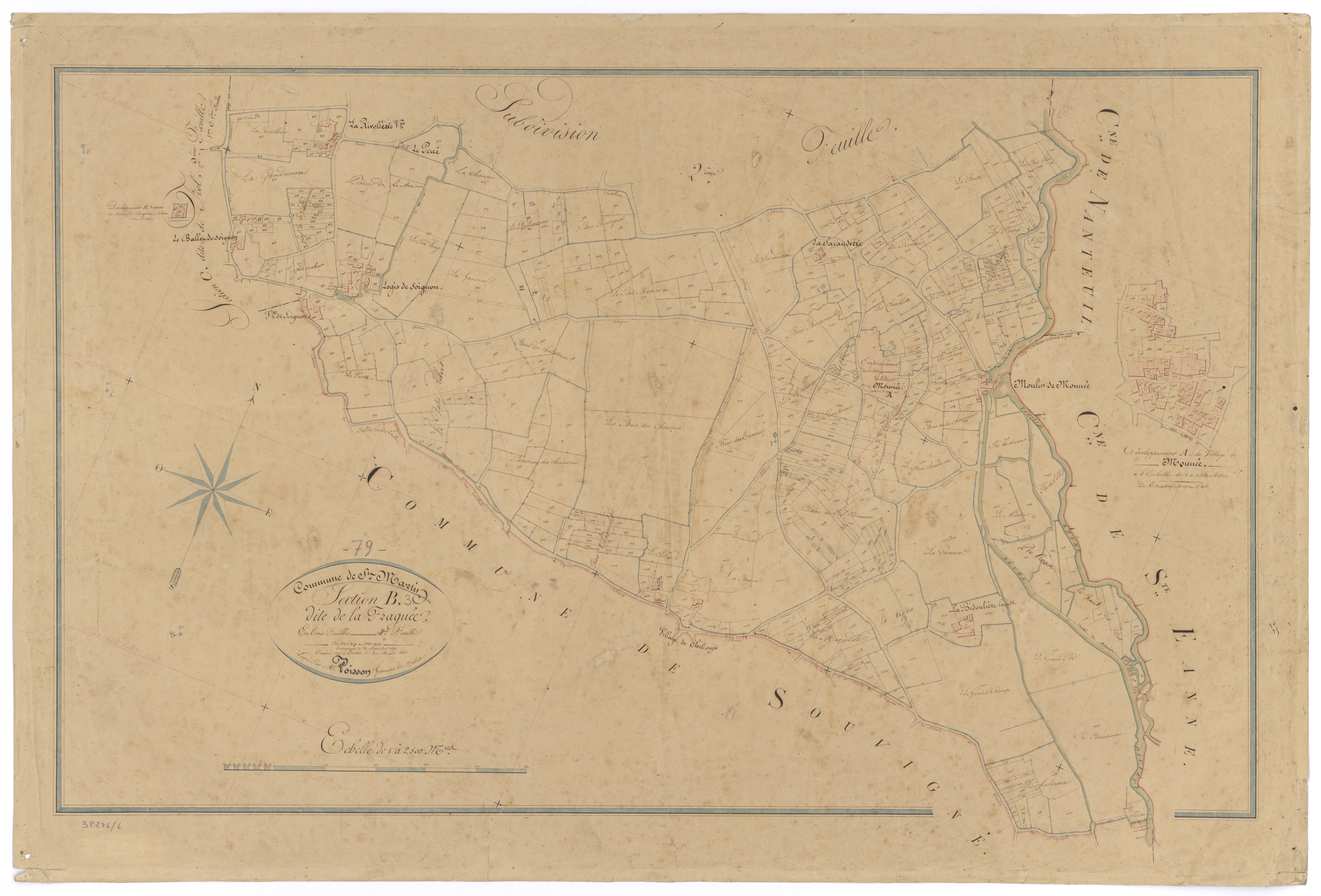 Saint-Martin-de-Saint-Maixent - FRAD079_CADASTRE_NAPOLEONIEN Section B3 dite de la Fragnée