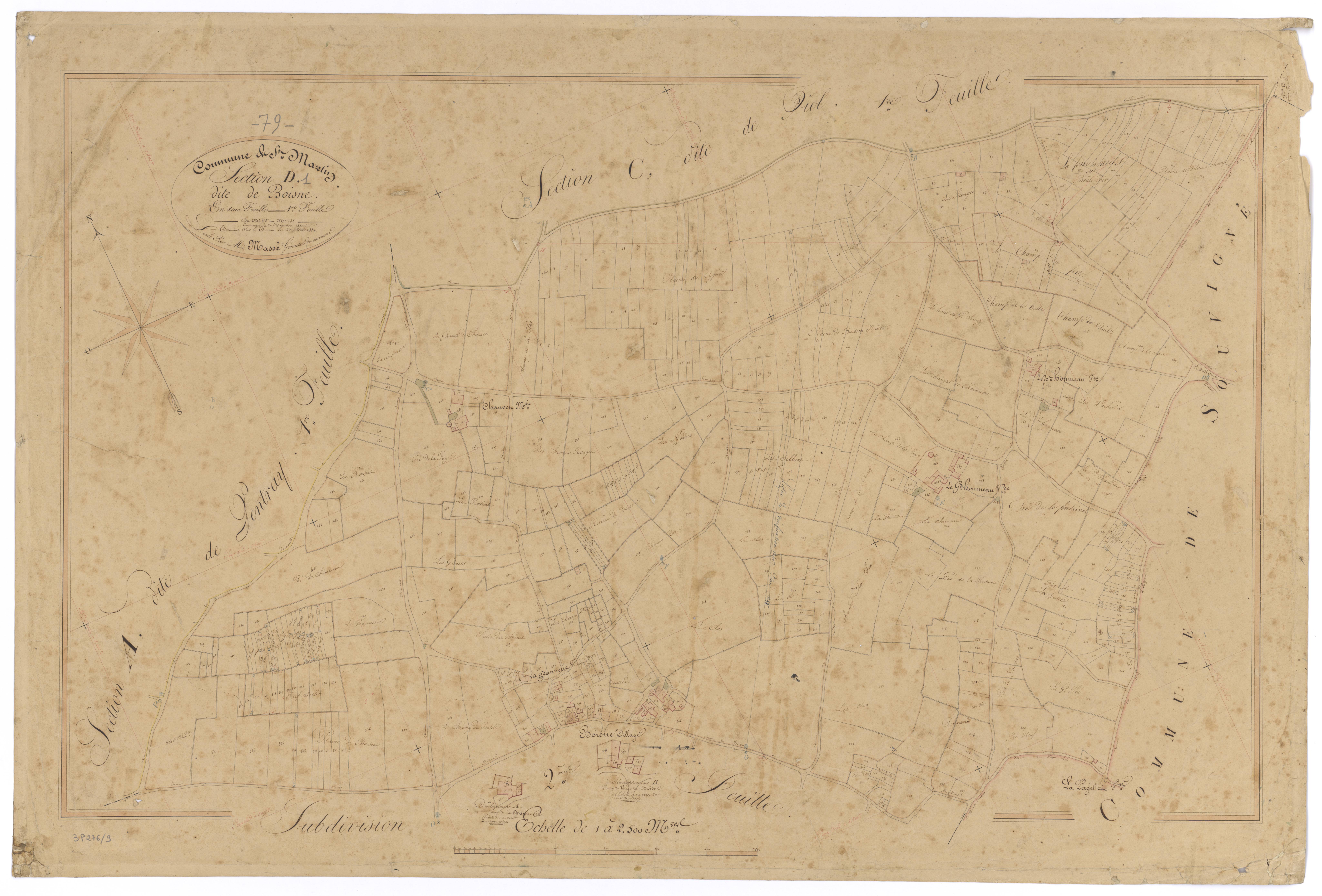 Saint-Martin-de-Saint-Maixent - FRAD079_CADASTRE_NAPOLEONIEN Section D1 dite de Boisne