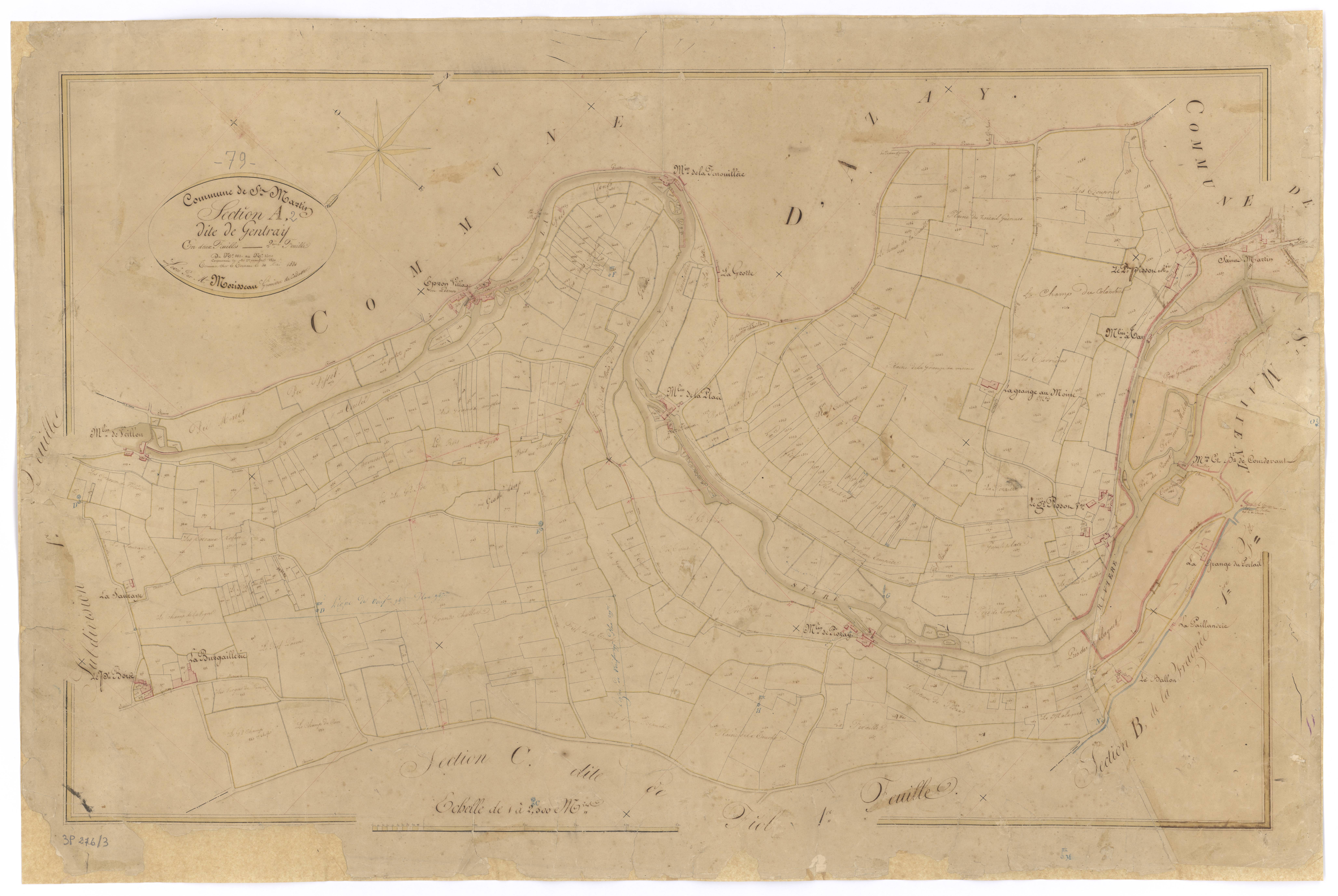 Saint-Martin-de-Saint-Maixent - FRAD079_CADASTRE_NAPOLEONIEN Section A2 dite de Gentray
