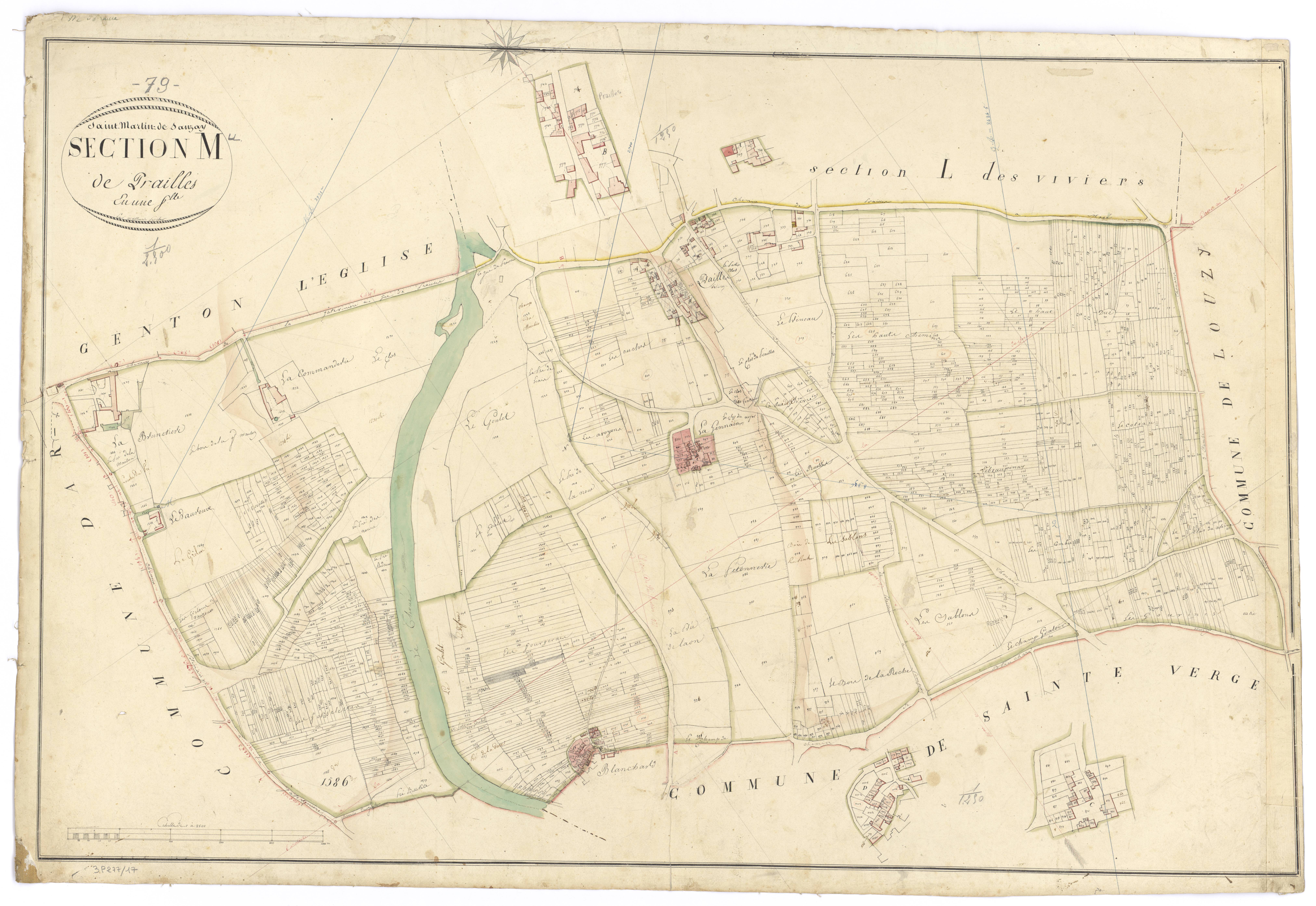 Saint-Martin-de-Sanzay - FRAD079_CADASTRE_NAPOLEONIEN Section M dite de Prailles 