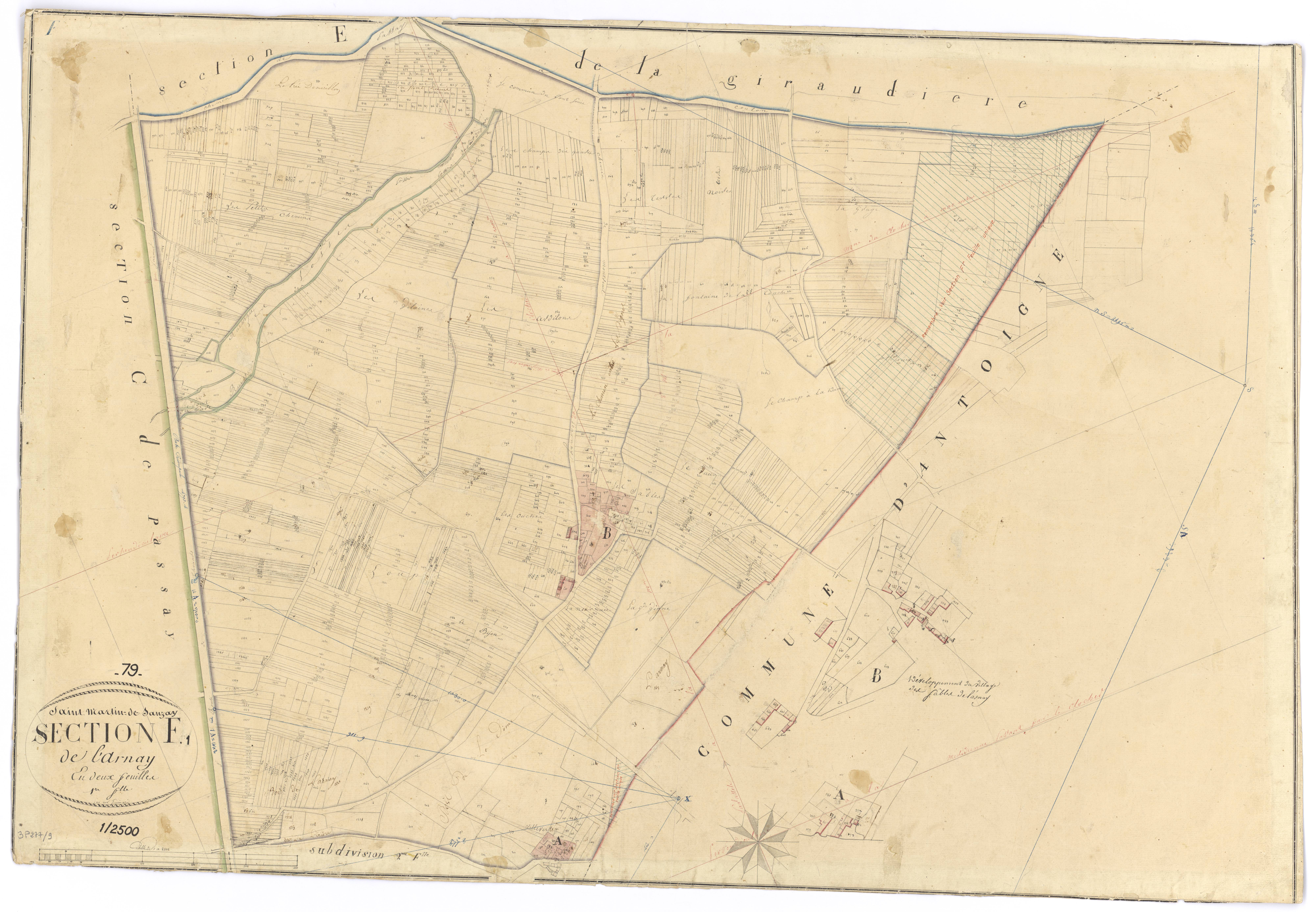 Saint-Martin-de-Sanzay - FRAD079_CADASTRE_NAPOLEONIEN Section F1 dite de Larnay 