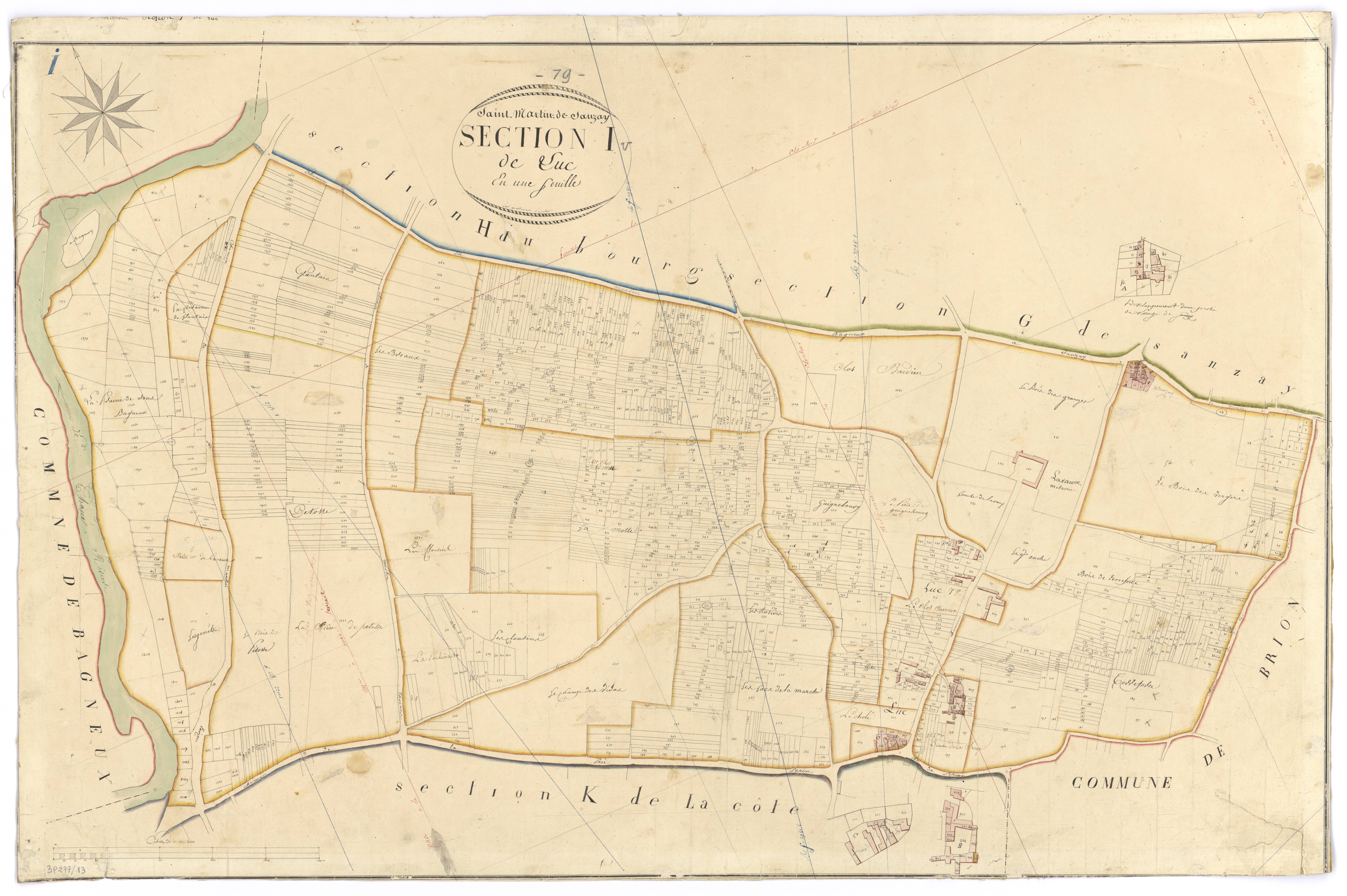 Saint-Martin-de-Sanzay - FRAD079_CADASTRE_NAPOLEONIEN Section I dite de Luc 
