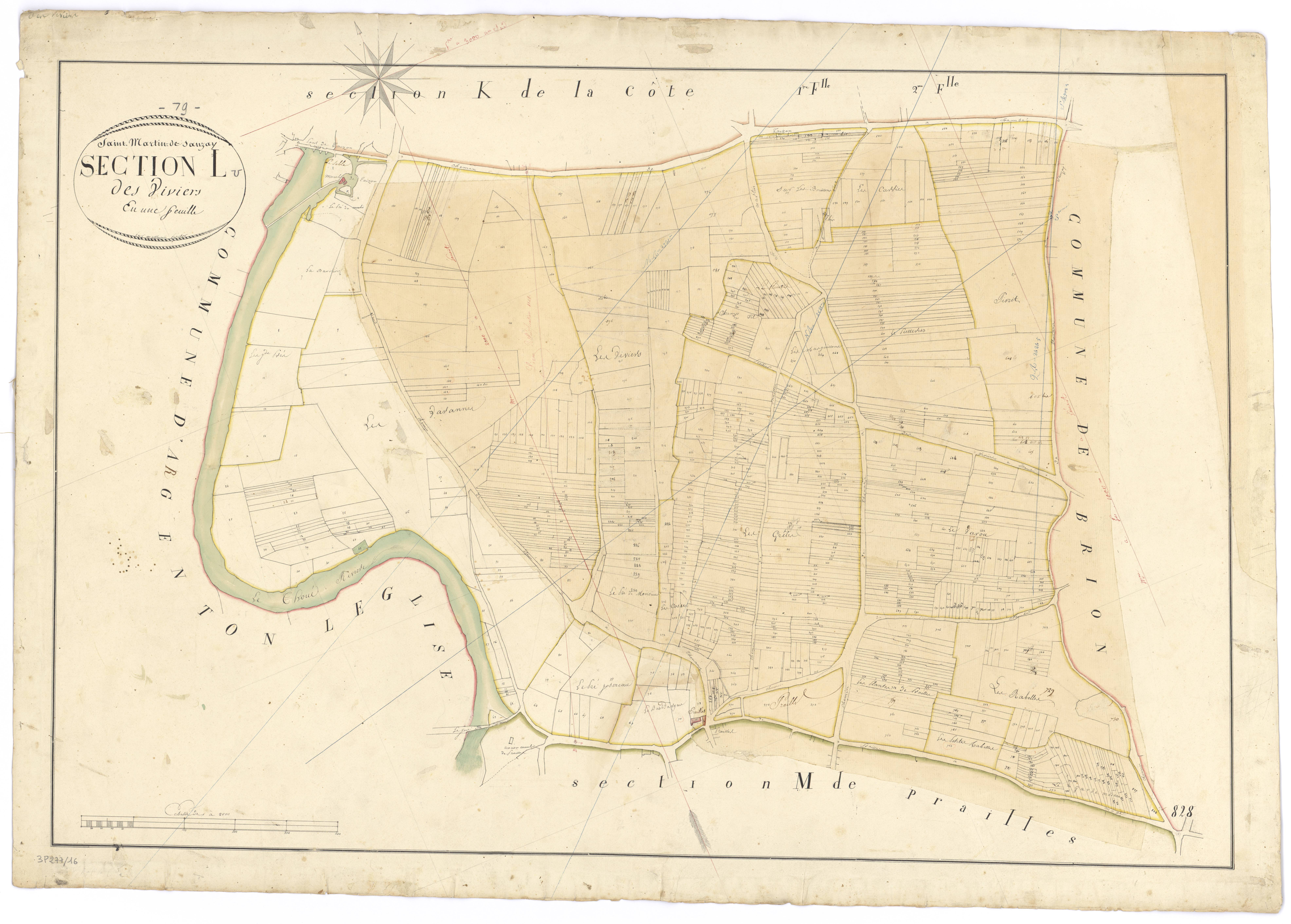 Saint-Martin-de-Sanzay - FRAD079_CADASTRE_NAPOLEONIEN Section L dite des Viviers 
