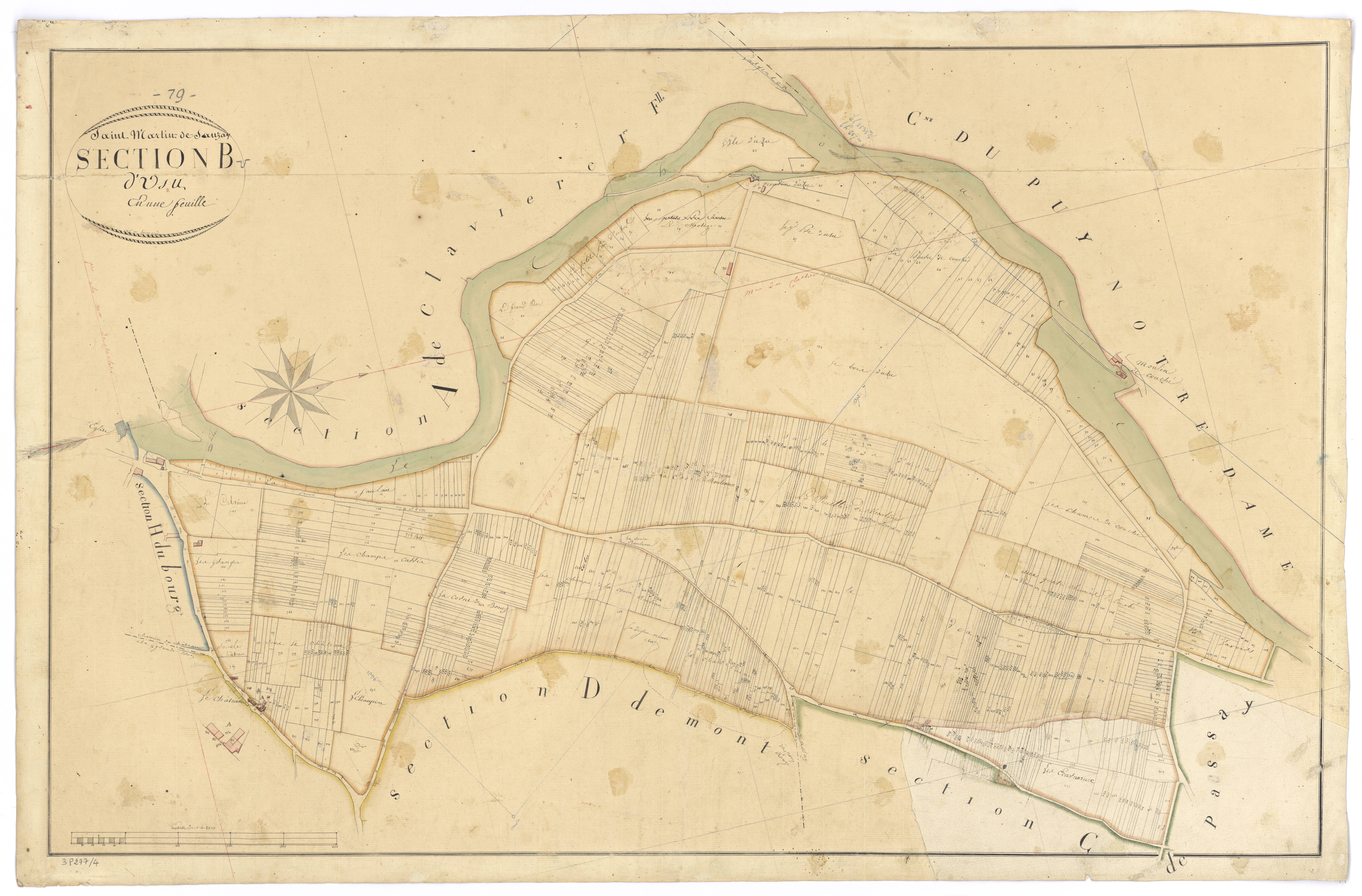 Saint-Martin-de-Sanzay - FRAD079_CADASTRE_NAPOLEONIEN Section B dite d'Usu 