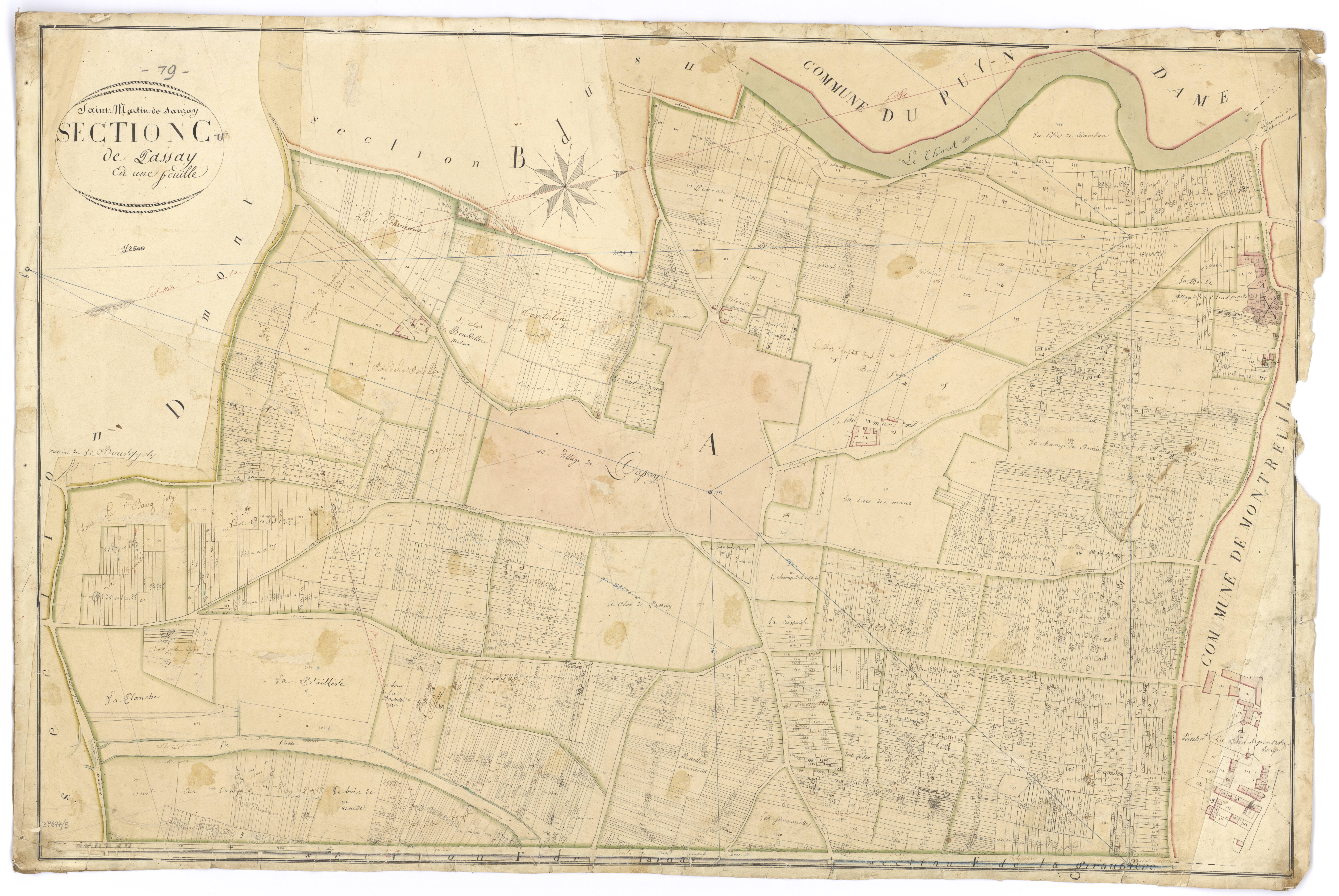 Saint-Martin-de-Sanzay - FRAD079_CADASTRE_NAPOLEONIEN Section C dite de Passay 