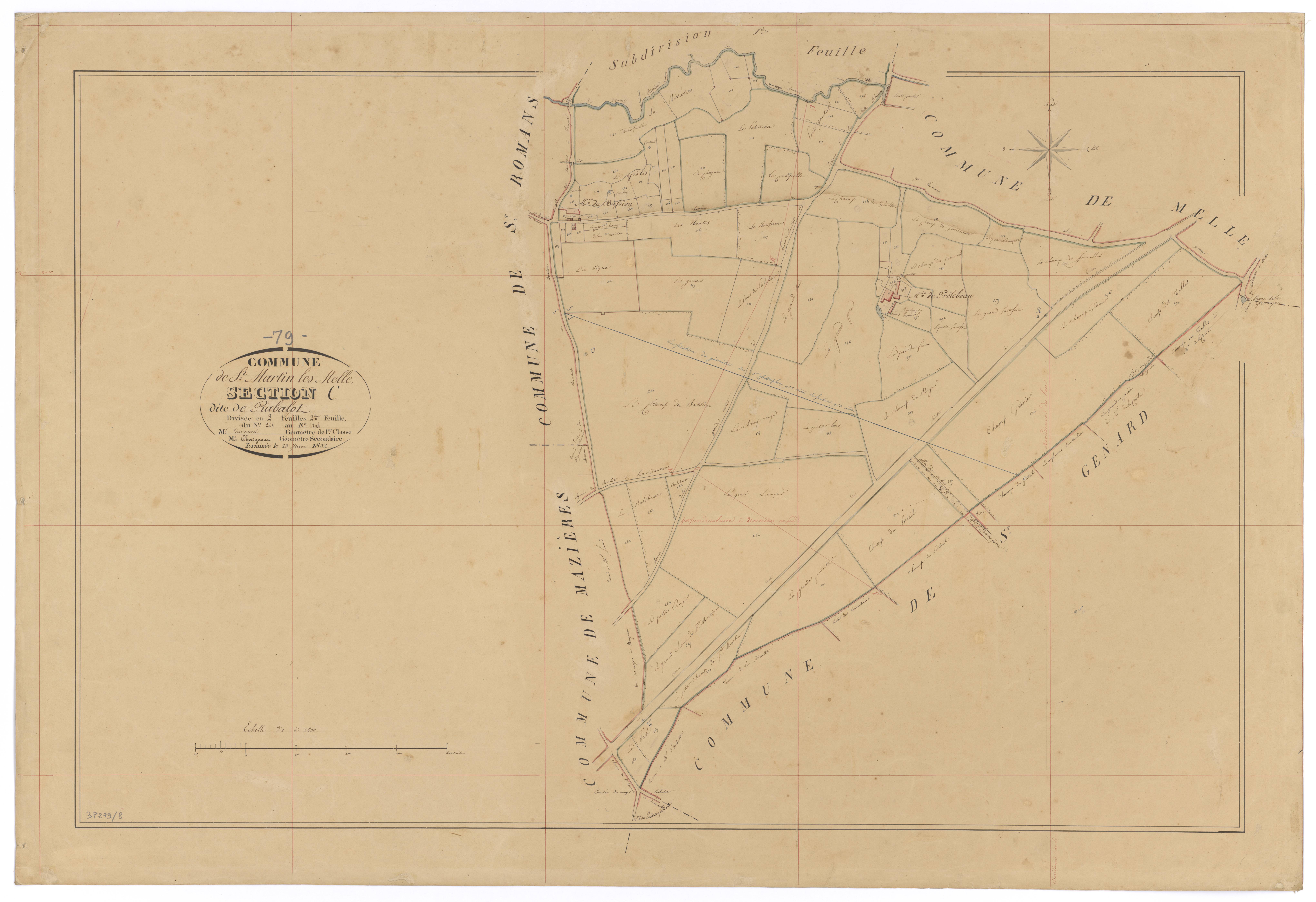 Saint-Martin-lès-Melle - FRAD079_CADASTRE_NAPOLEONIEN Section C2 dite de Rabalot 
