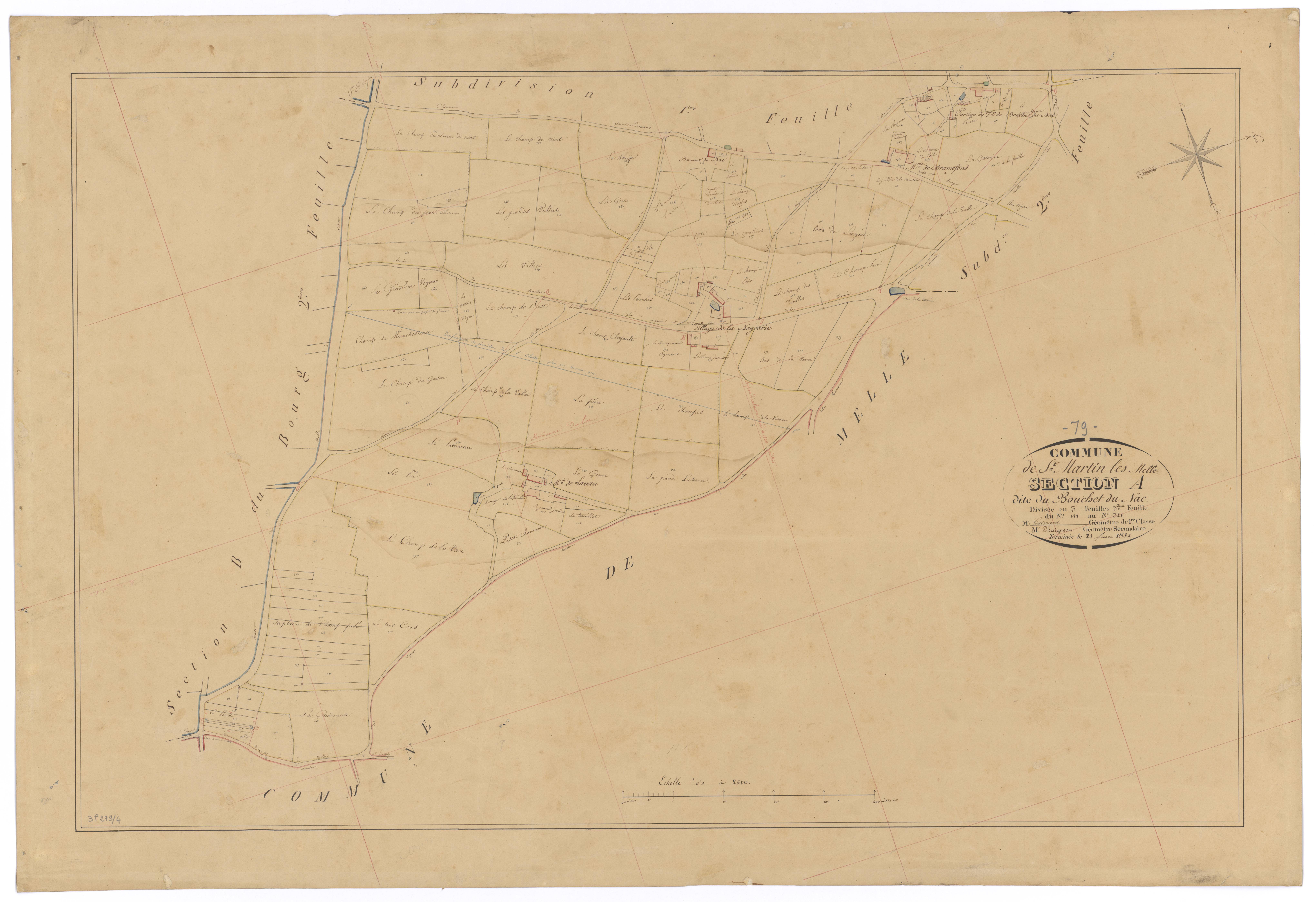 Saint-Martin-lès-Melle - FRAD079_CADASTRE_NAPOLEONIEN Section A3 dite du Bouchet du Nac 